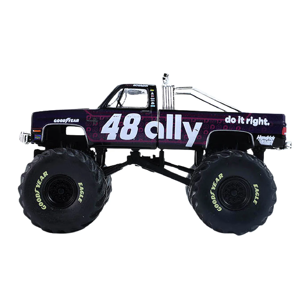 Alex Bowman Ally 1:64 1986 Chevrolet S-10 Extended Cab Monster Truck Diecast - Image 4