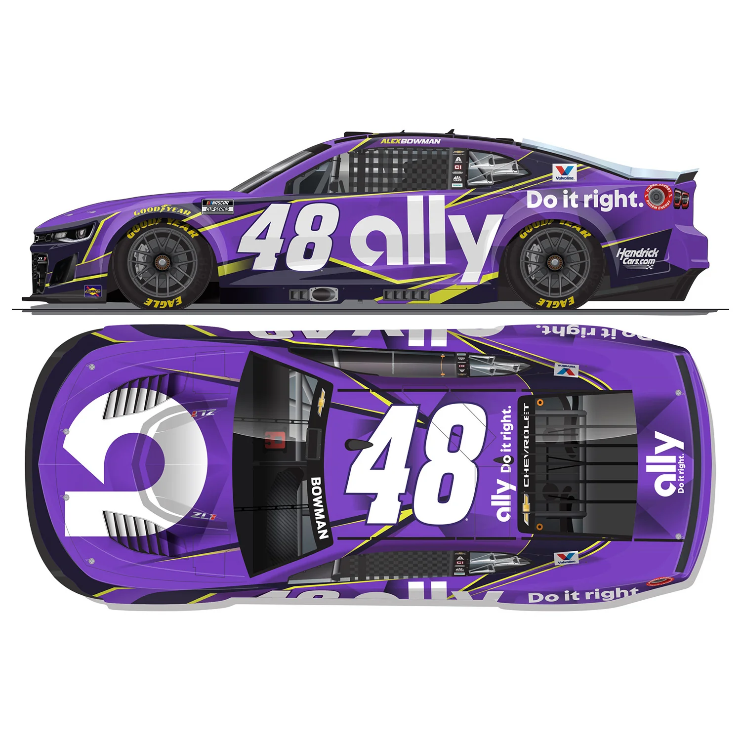 Alex Bowman Ally Rebrand 1:64 2026 Diecast Car Preorder - Currently Projected December