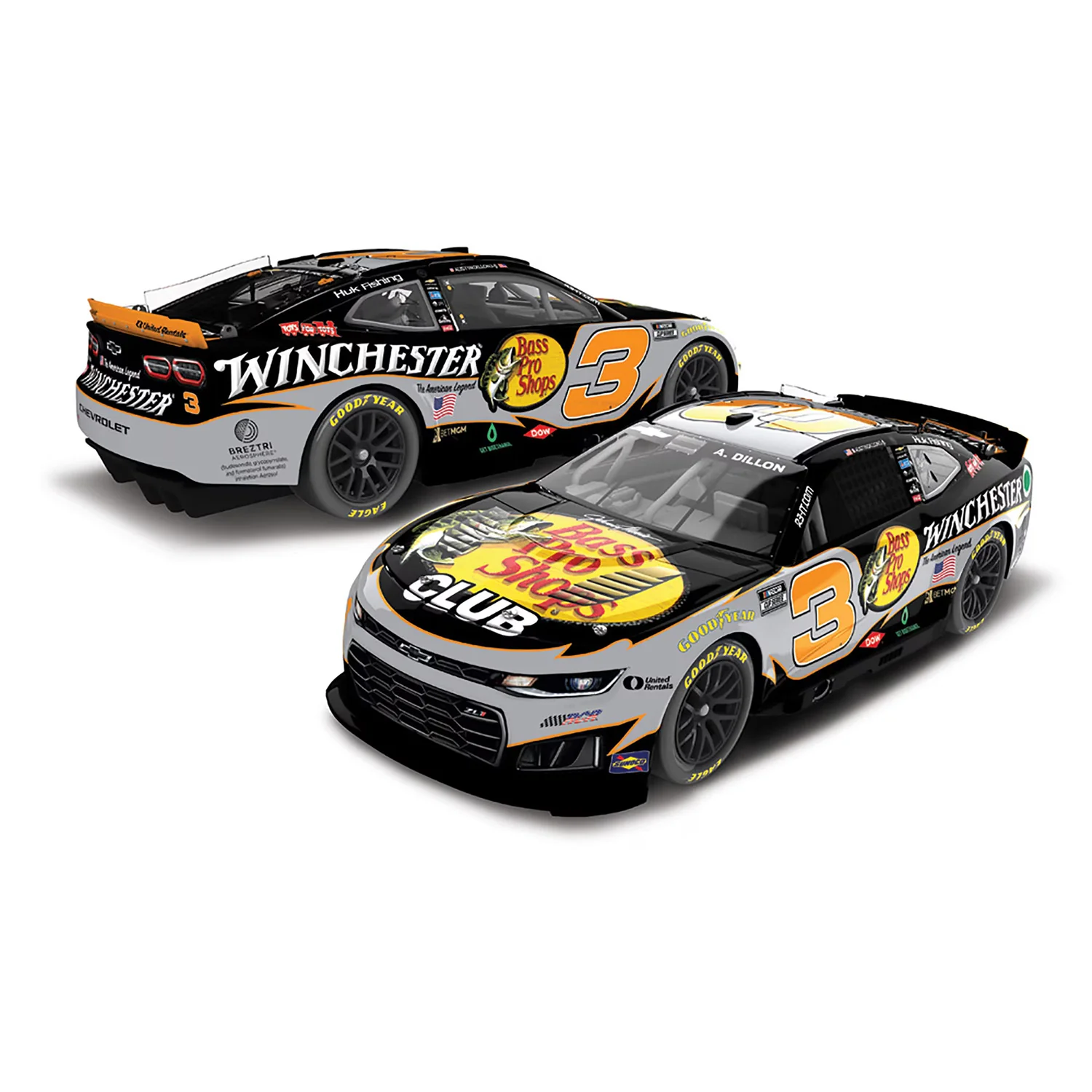 Austin Dillon Bass Pro Shops / Winchester 1:64 2026 Diecast Car Preorder - Currently Projected November