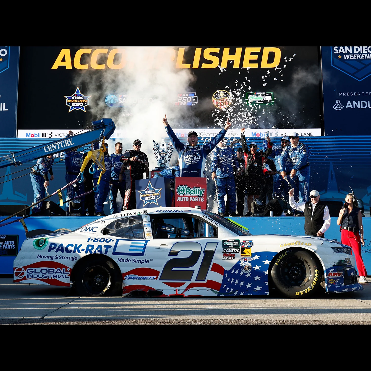 Austin Hill Color Chrome San Diego Race Win 1:24 2026 Diecast Car Preorder - Currently Projected January