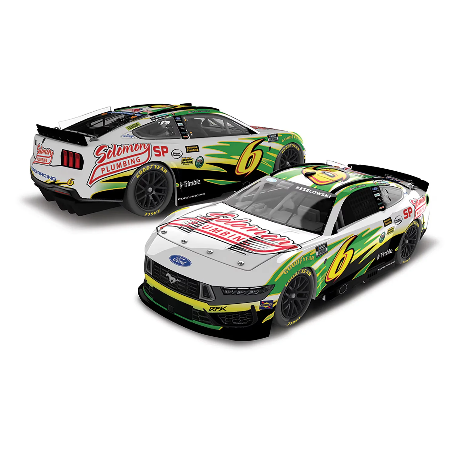 Brad Keselowski Darlington Throwback to 2010 Greg Biffle 1:24 Color Chrome 2026 Diecast Car Preorder - Currently Projected November