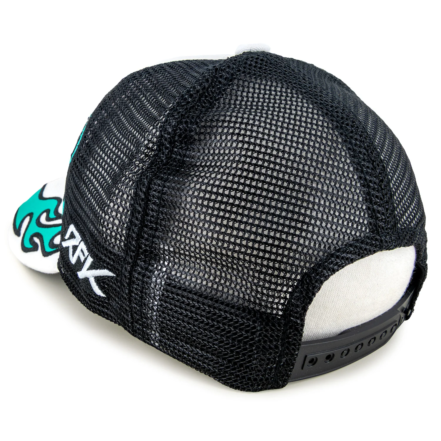 Brad Keselowski Flame #6 Mesh Hat Black/White - Image 4