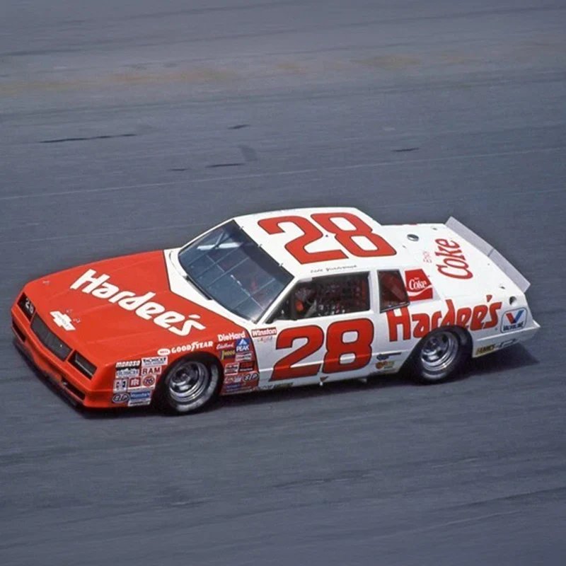Bubba Wallace Color Chrome Hardee's Throwback to 1983-86 Cale Yarborough 1:24 2026 Diecast Car Preorder - Currently Projected January - Image 2