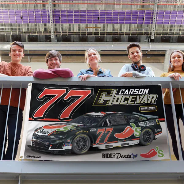 Carson Hocevar 2026 Chili's Car #77 3x5 Flag - Image 2