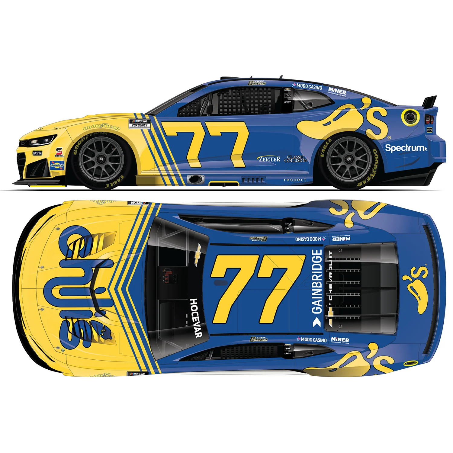 Carson Hocevar Darlington Throwback to 1981 Dale Earnhardt 1:64 2026 Diecast Car Preorder - Currently Projected December