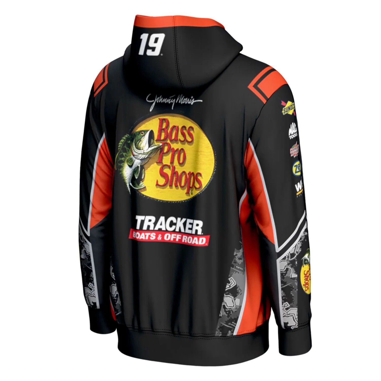 Chase Briscoe 2026 Bass Pro Shops Uniform Hoodie Outerwear ProSphere Sweatshirt Black - Image 3