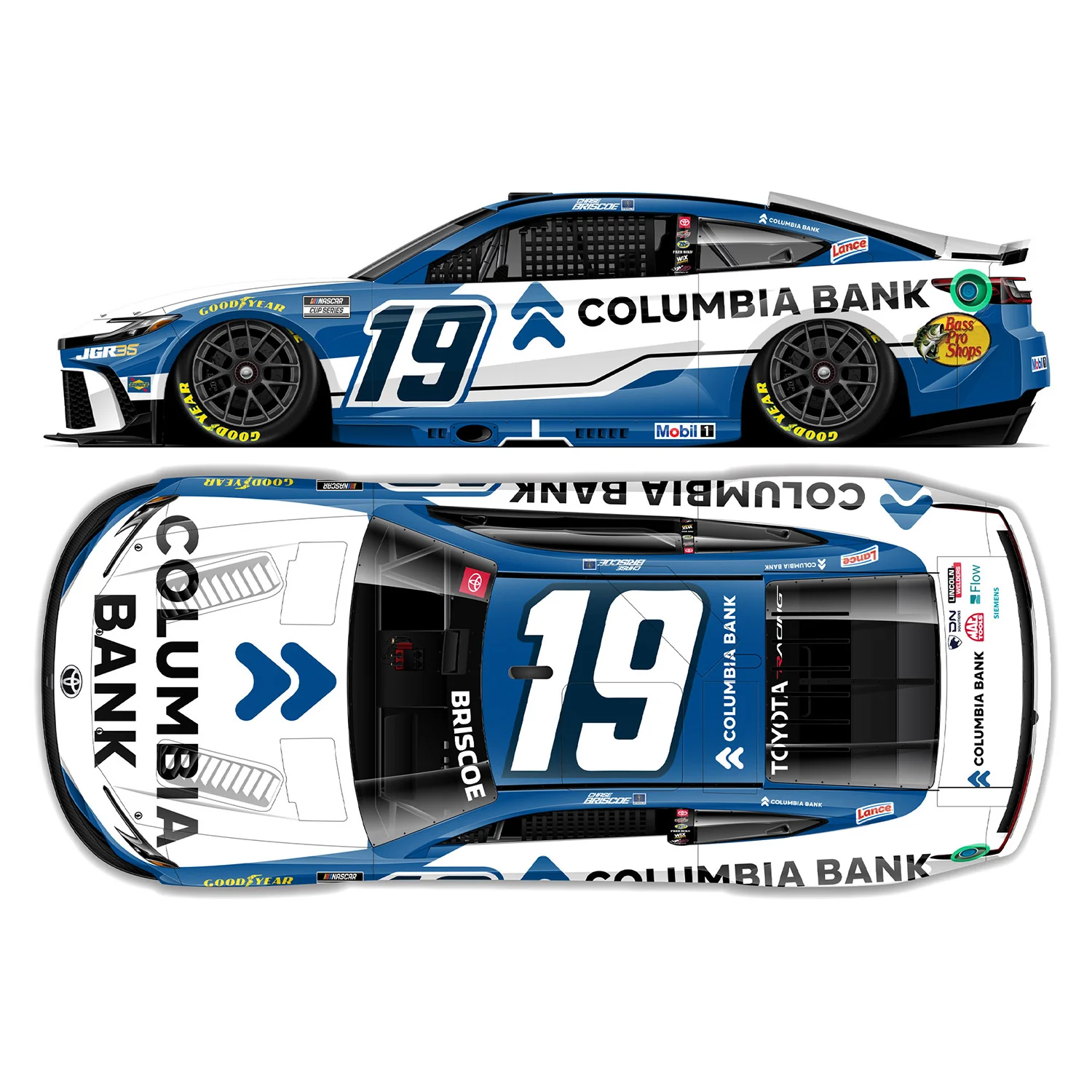 Chase Briscoe Columbia Bank 1:24 Standard 2026 Diecast Car Preorder - Currently Projected October - Image 2