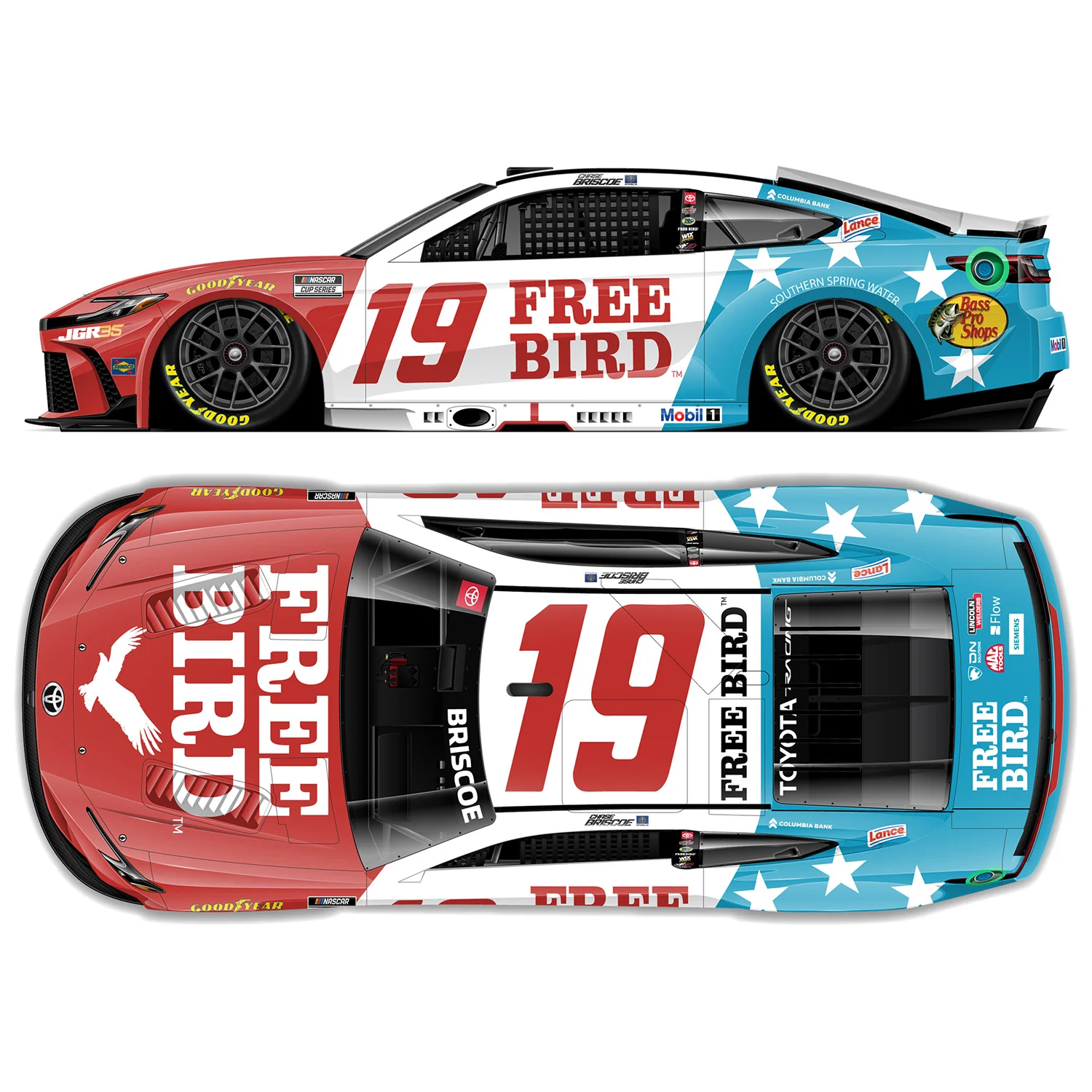 Chase Briscoe Free Bird Patriotic 1:64 2026 Diecast Car Preorder - Currently Projected February