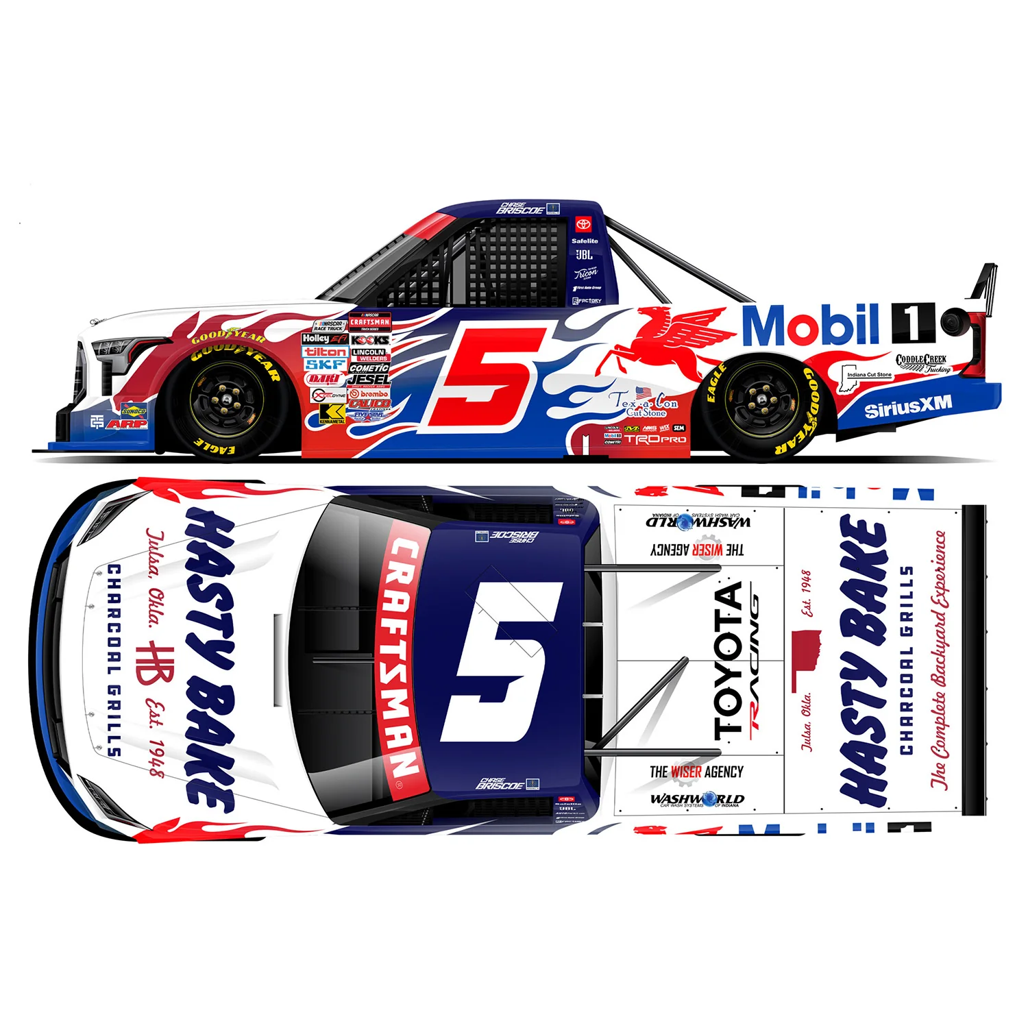Chase Briscoe Mobil 1 / Hasty Bake 1:64 2026 Diecast Truck Series Preorder - Currently Projected December