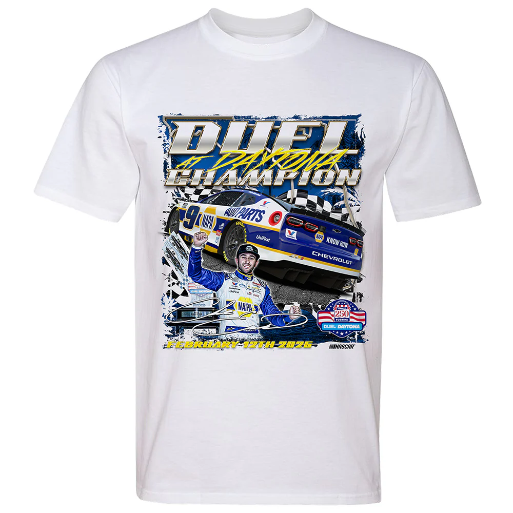 Chase Elliott 2026 Daytona Duel 2 Race Win Classic Ink T-Shirt