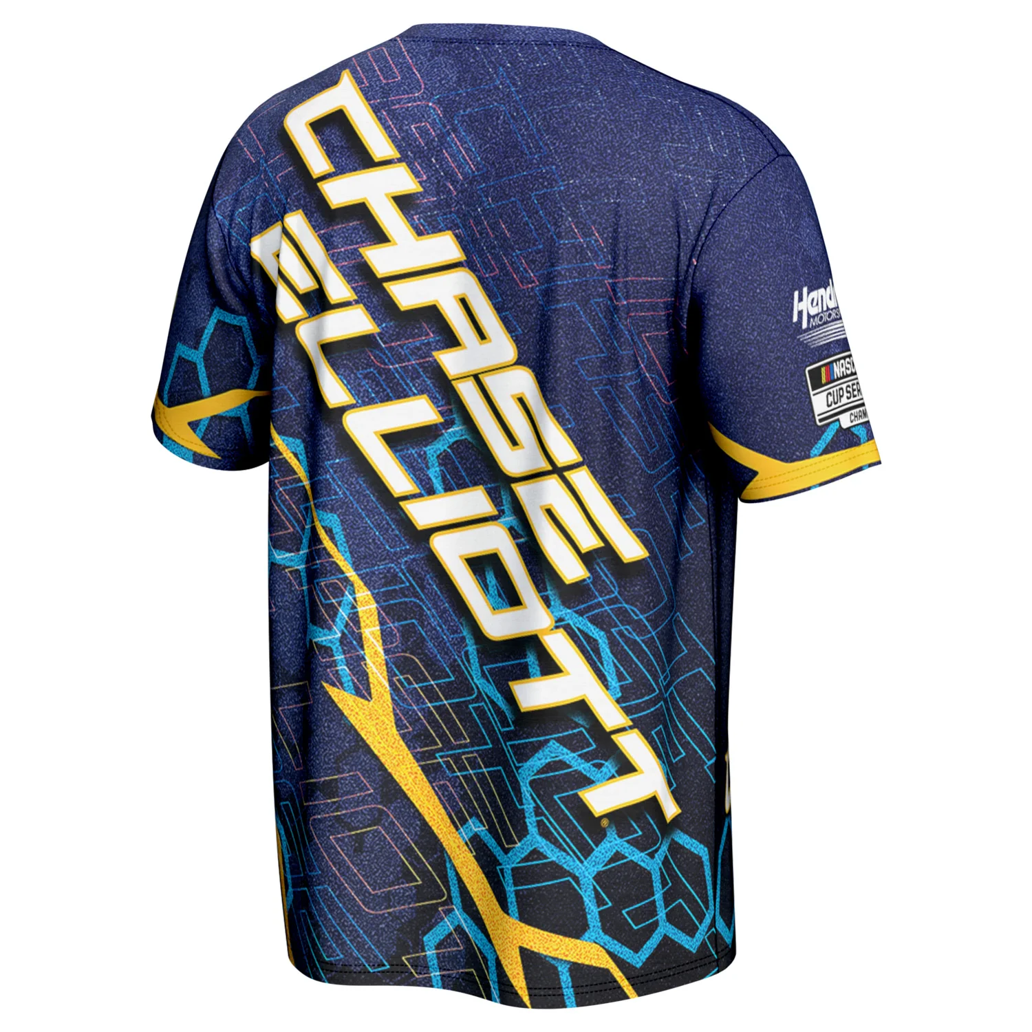 Chase Elliott 2026 NAPA Helmet Sublimated Total Print ProSphere T-Shirt Blue - Image 3
