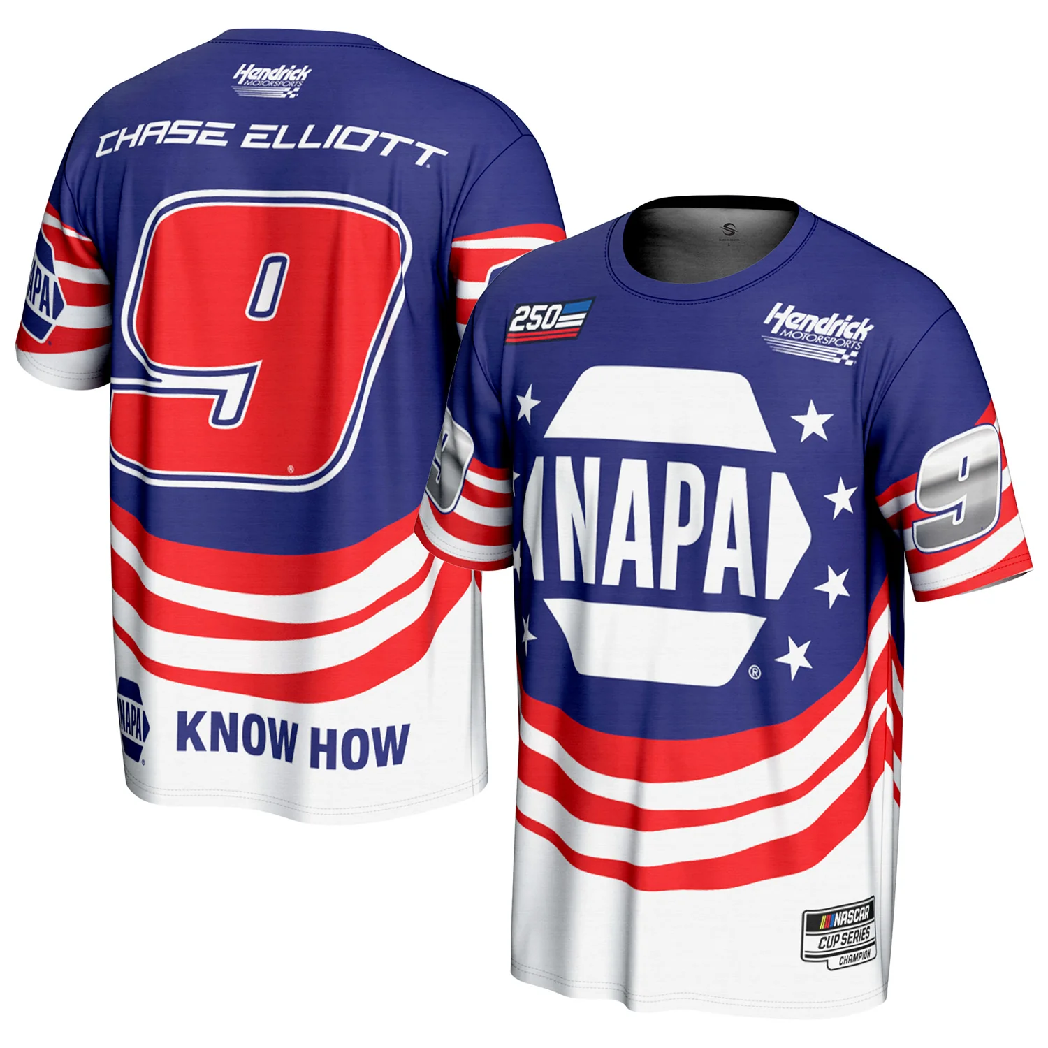 Chase Elliott 2026 NAPA Patriotic Sublimated ProSphere T-Shirt