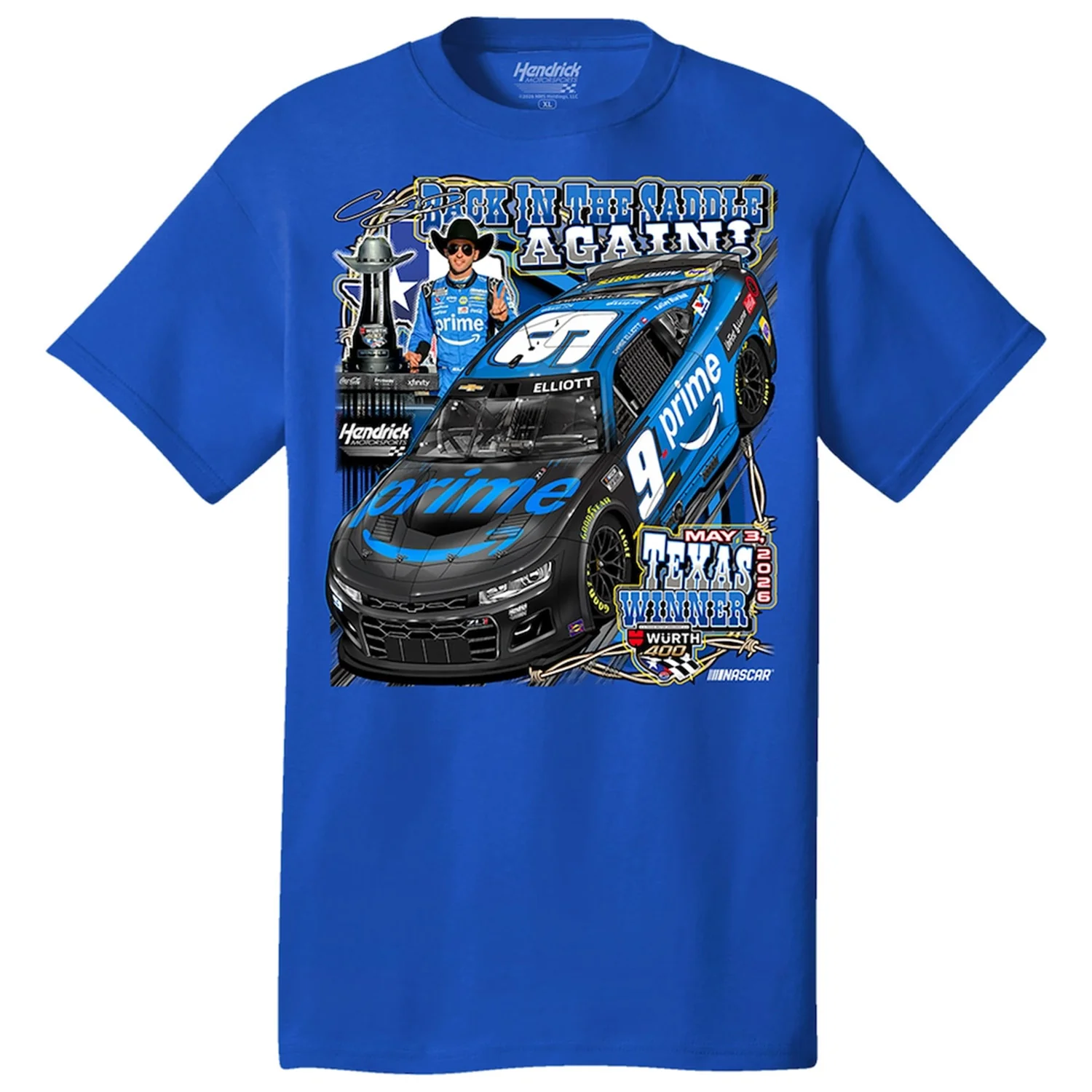 Chase Elliott 2026 Texas Race Win T-Shirt