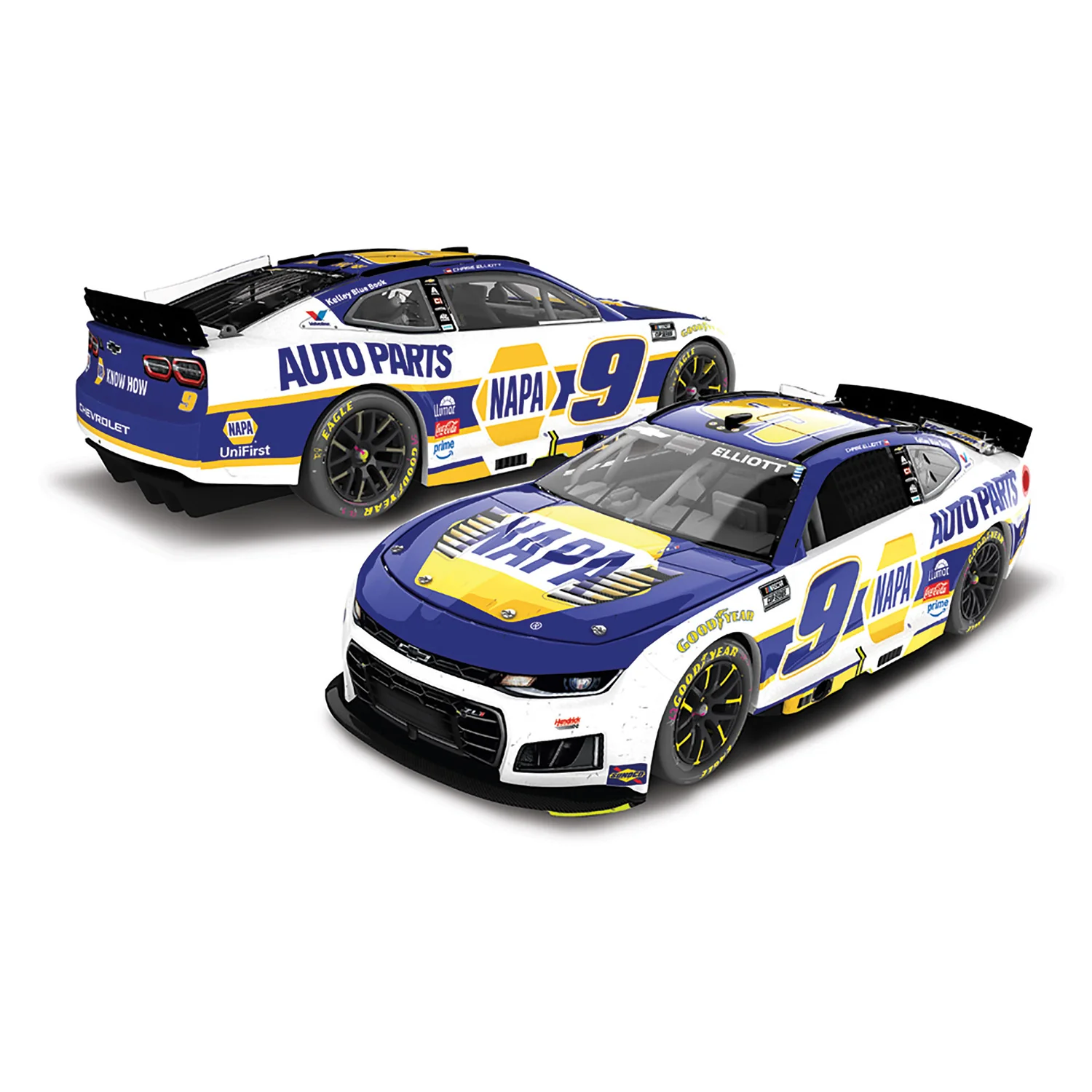 Chase Elliott Daytona Duel 2 Race Win 1:24 Color Chrome 2026 Diecast Car Preorder - Currently Projected October