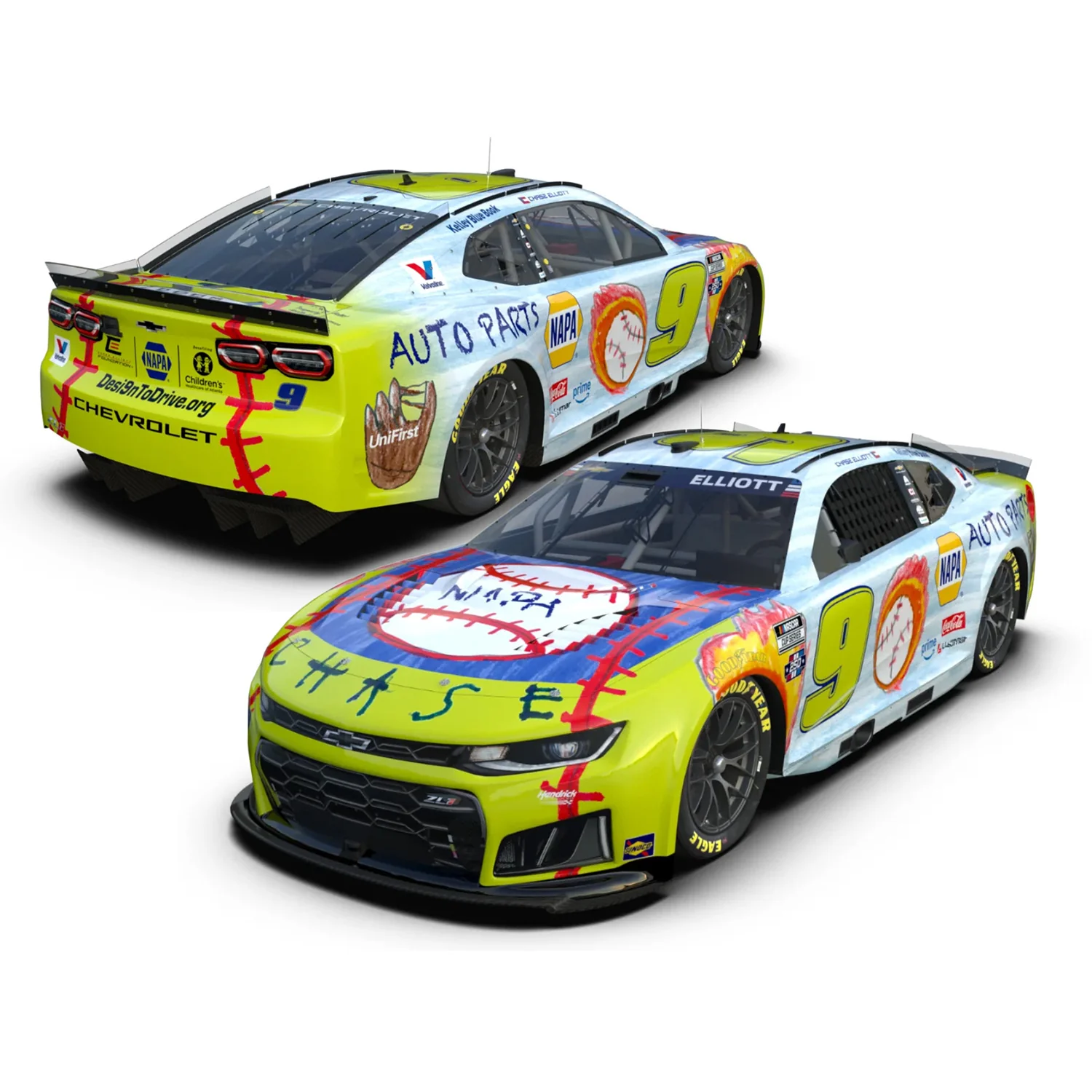Chase Elliott NAPA Desi9n to Drive 1:64 2026 Diecast Car Preorder - Currently Projected January - Image 2
