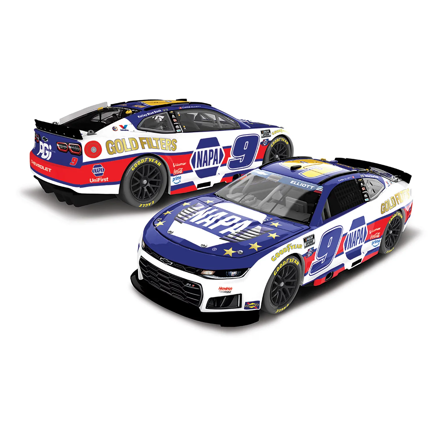Chase Elliott NAPA Gold Filters San Diego 1:24 Standard 2026 Diecast Car Preorder - Currently Projected January