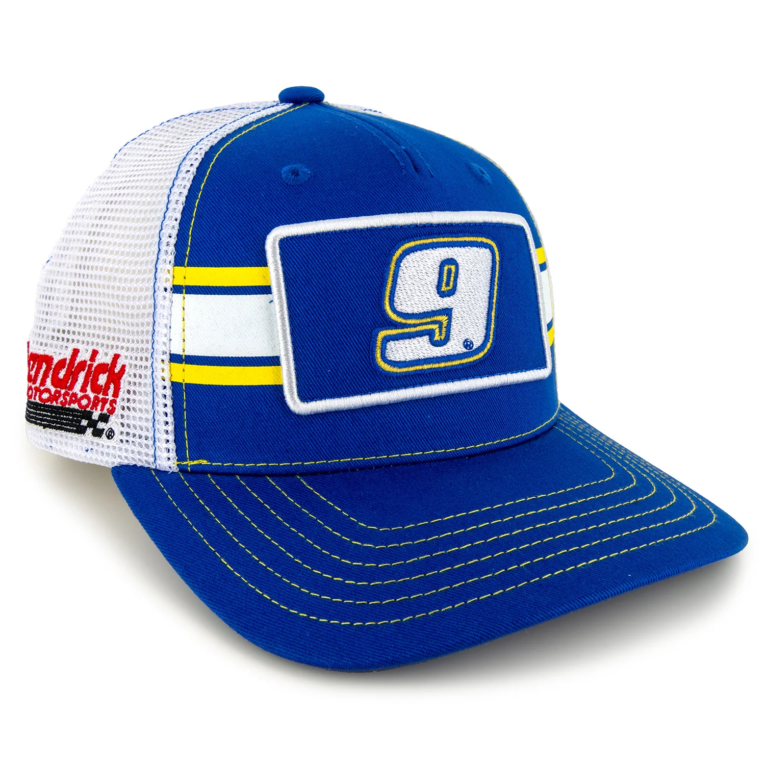 Chase Elliott Striped #9 Mesh Hat Blue/White - Sale - Image 3