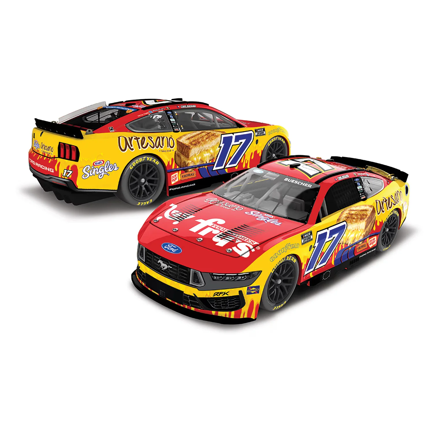 Chris Buescher Fry's / Artesano / Kraft 1:24 Standard 2026 Diecast Car Preorder - Currently Projected November