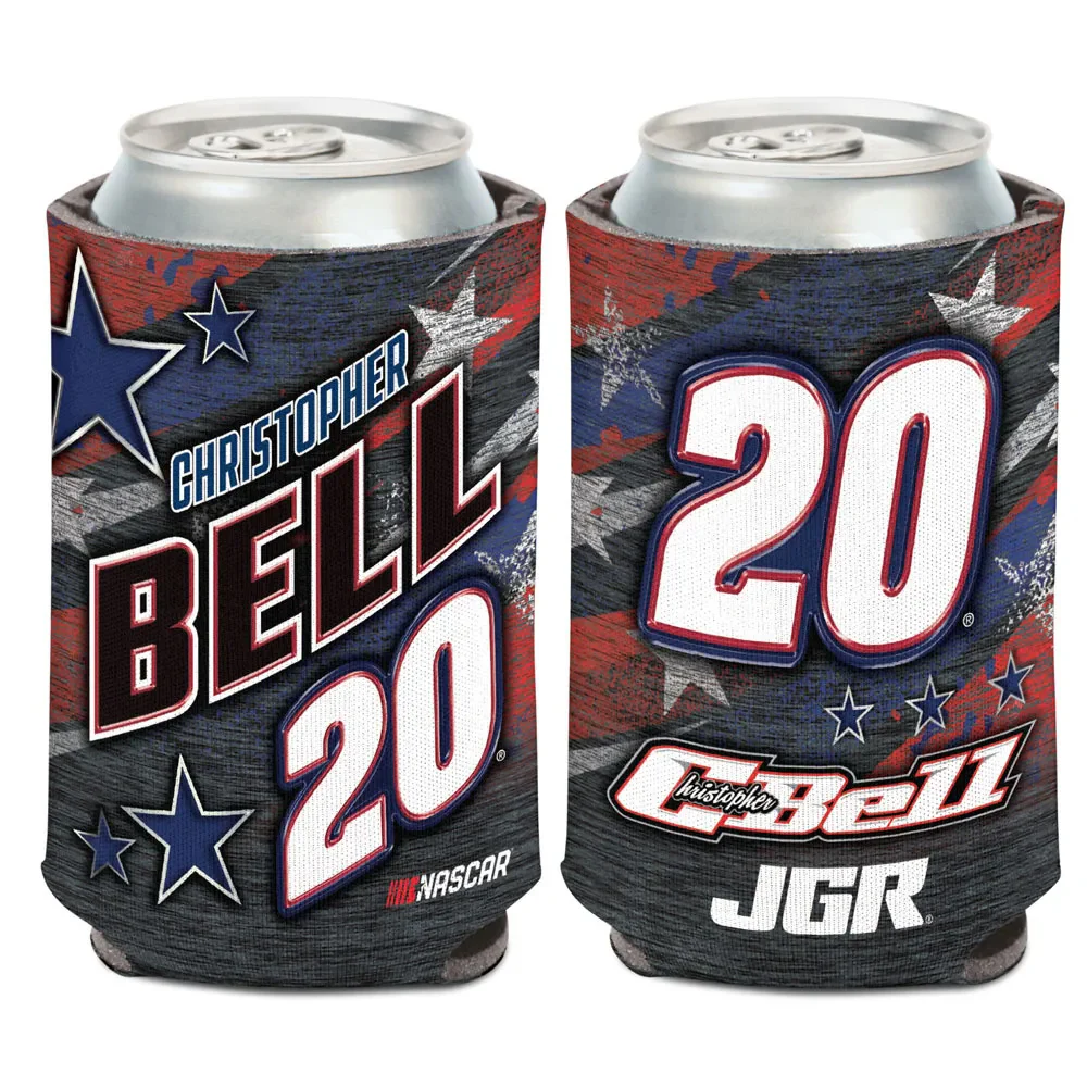 Christopher Bell 2026 Patriotic #20 Can Hugger 12oz Cooler - Sale