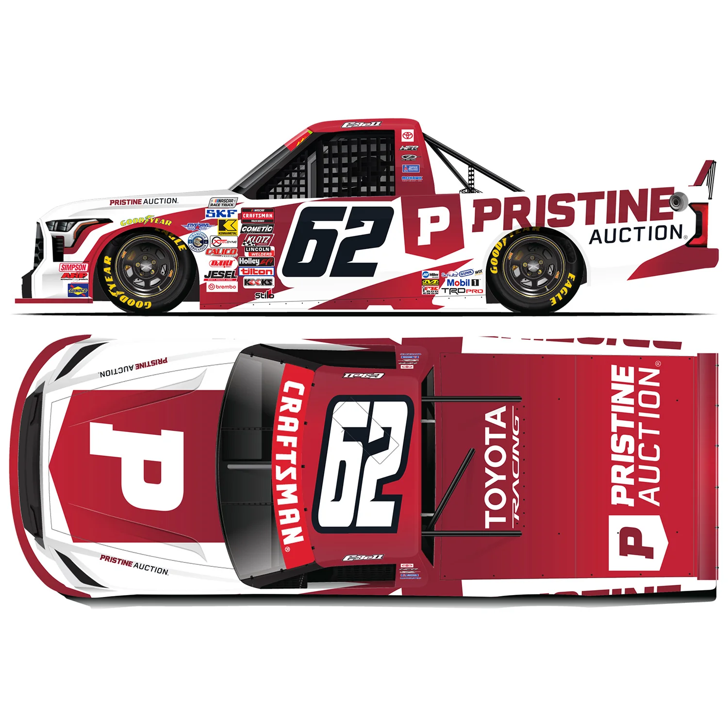Christopher Bell Pristine Auction 1:24 Standard 2026 Diecast Truck Series Preorder - Currently Projected January