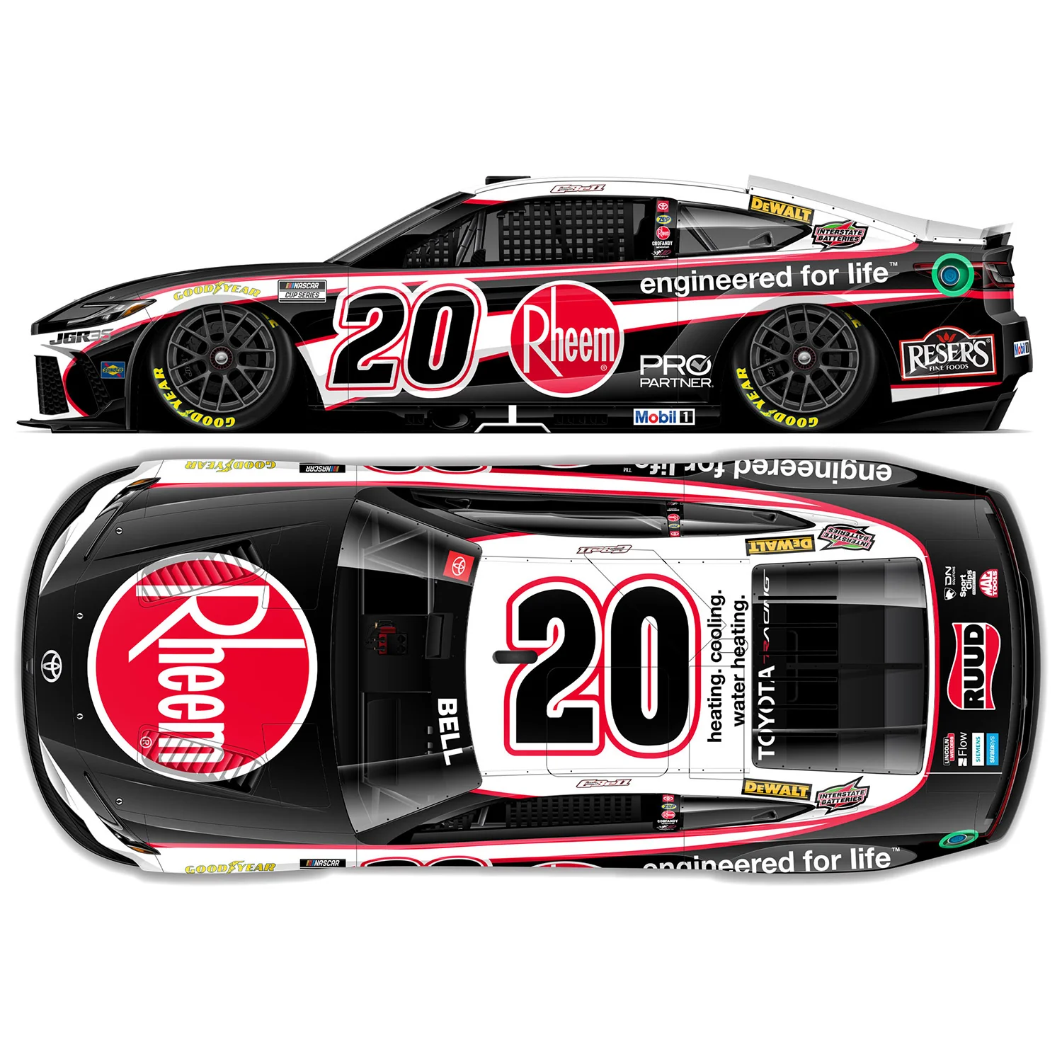 Christopher Bell Rheem 1:24 Color Chrome 2026 Diecast Car Preorder - Currently Projected November - Image 2