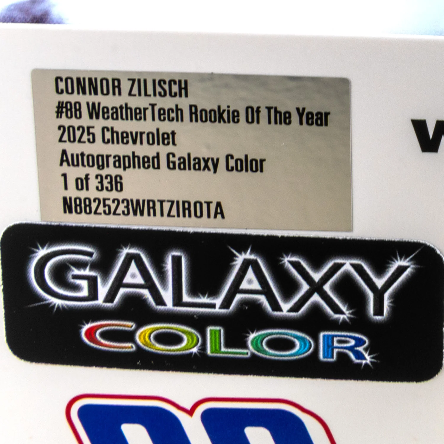 Connor Zilisch Autographed Xfinity Series Rookie of the Year 1:24 Galaxy Color 2025 Diecast Car - Image 3