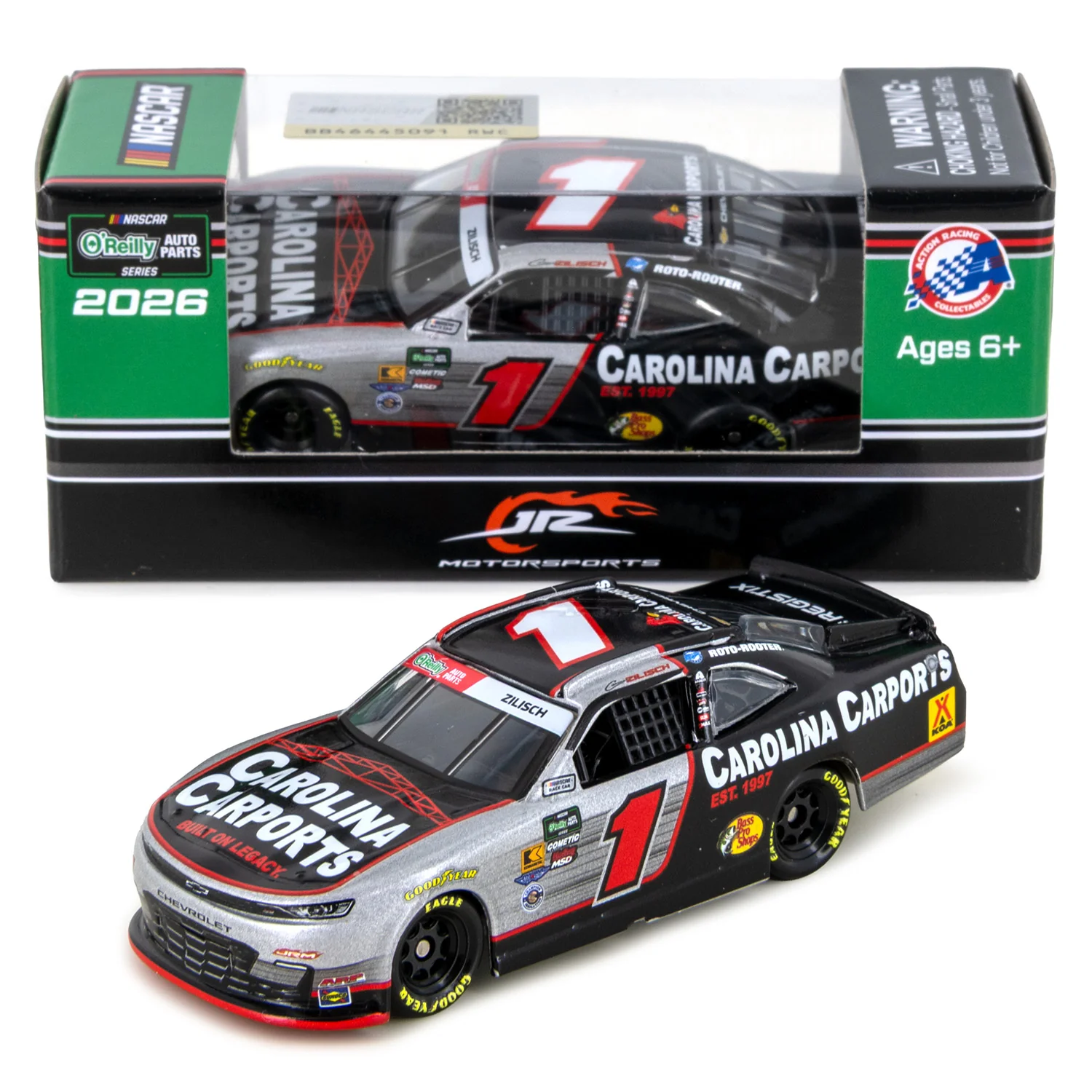 Connor Zilisch Carolina Carports 1:64 2026 Diecast Car