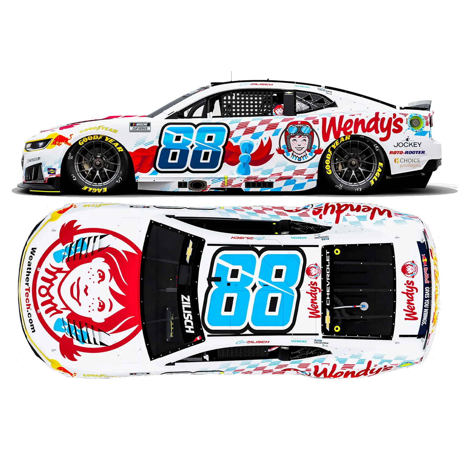 Connor Zilisch Wendy's 1:64 2026 Diecast Car Preorder - Currently Projected November - Image 2