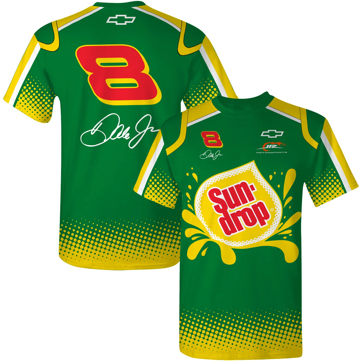 Dale Earnhardt Jr Sun Drop #8 Sublimated Uniform Pit Crew T-Shirt