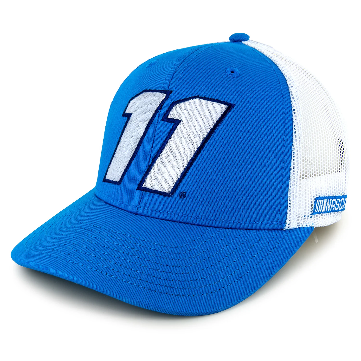Denny Hamlin 2026 Big Number #11 Mesh NASCAR The Game Hat Exclusive Blue/White