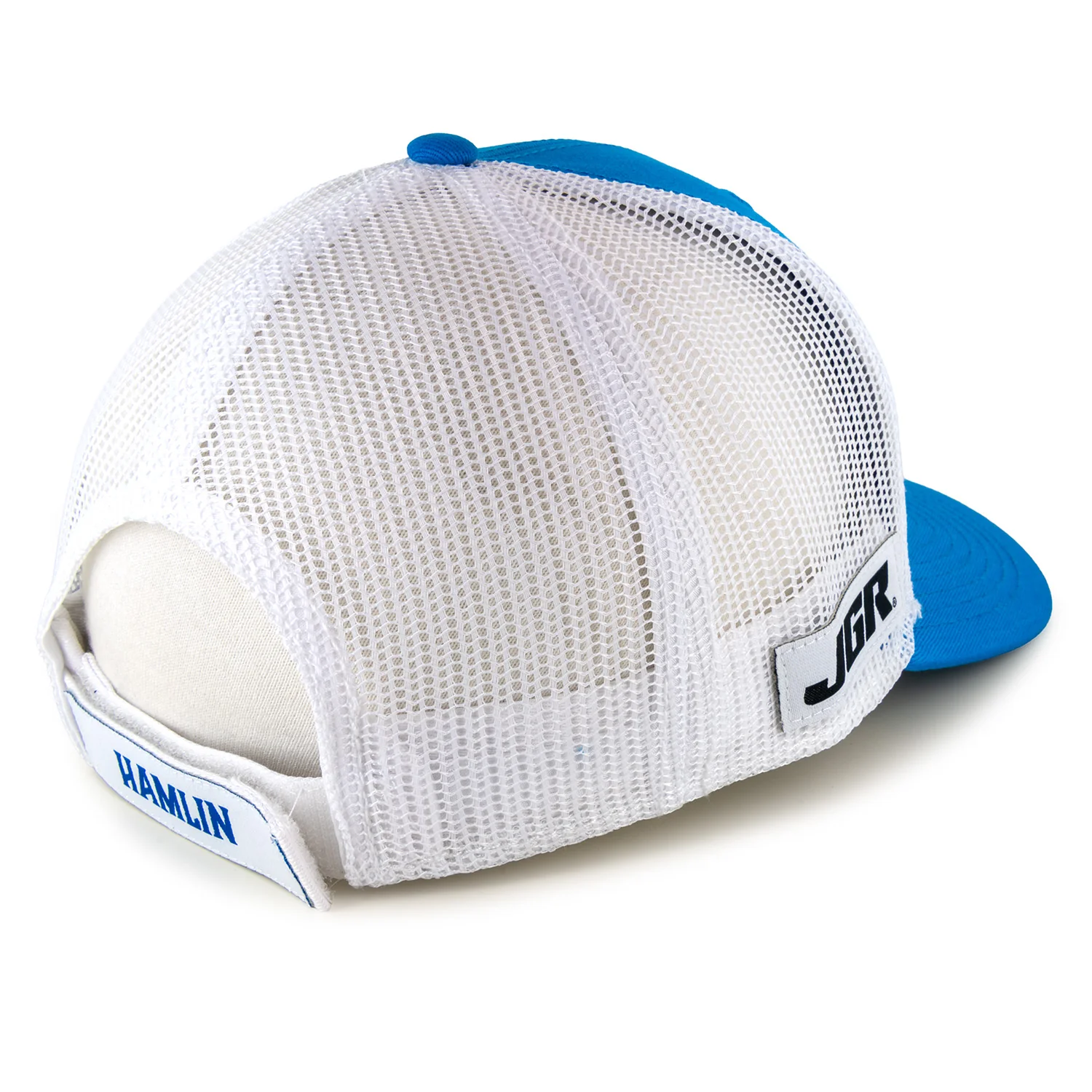Denny Hamlin 2026 Big Number #11 Mesh NASCAR The Game Hat Exclusive Blue/White - Image 2