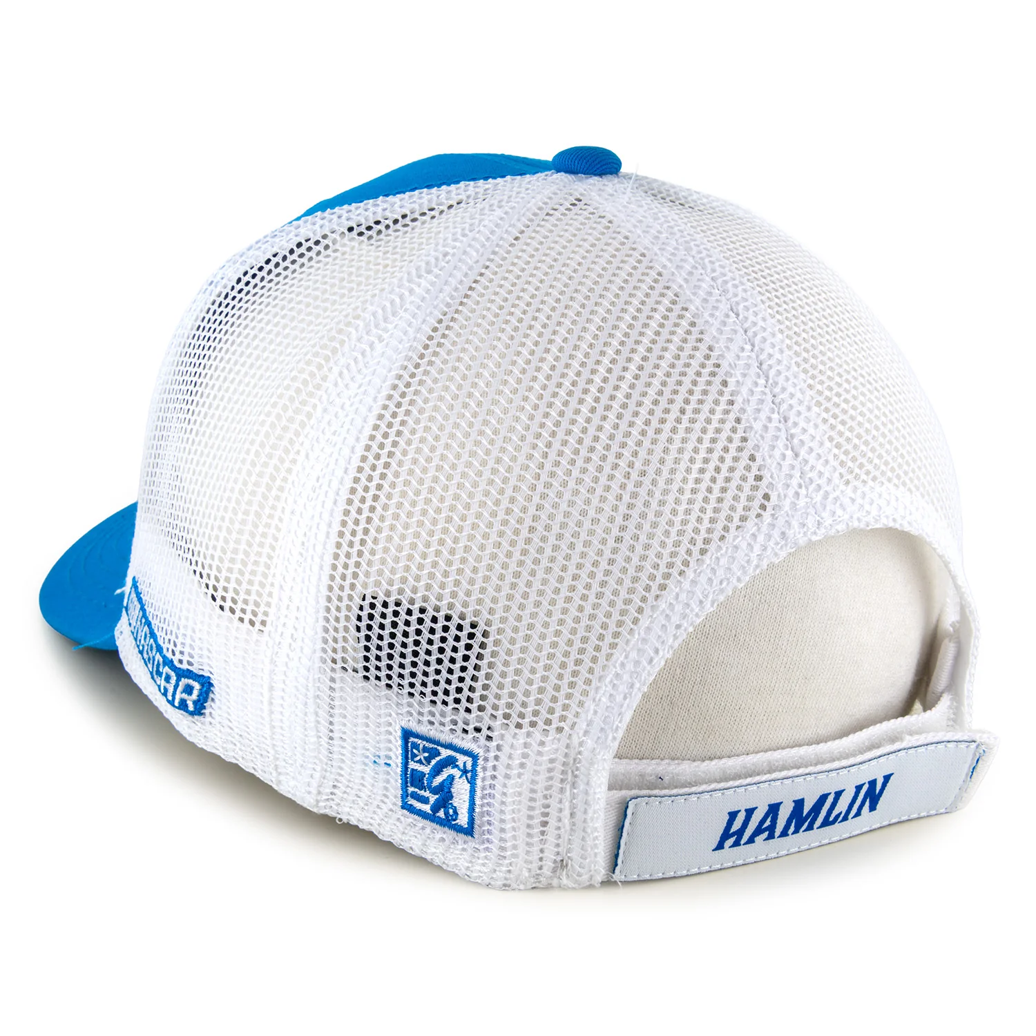 Denny Hamlin 2026 Big Number #11 Mesh NASCAR The Game Hat Exclusive Blue/White - Image 4