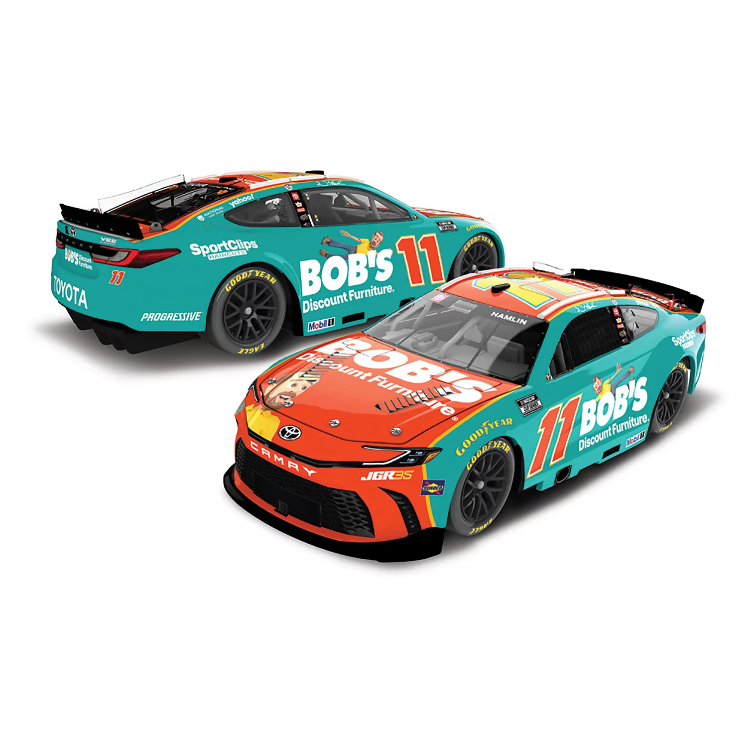 Denny Hamlin ELITE Bob's Discount Furniture 1:24 2026 Diecast Car Preorder - Currently Projected September