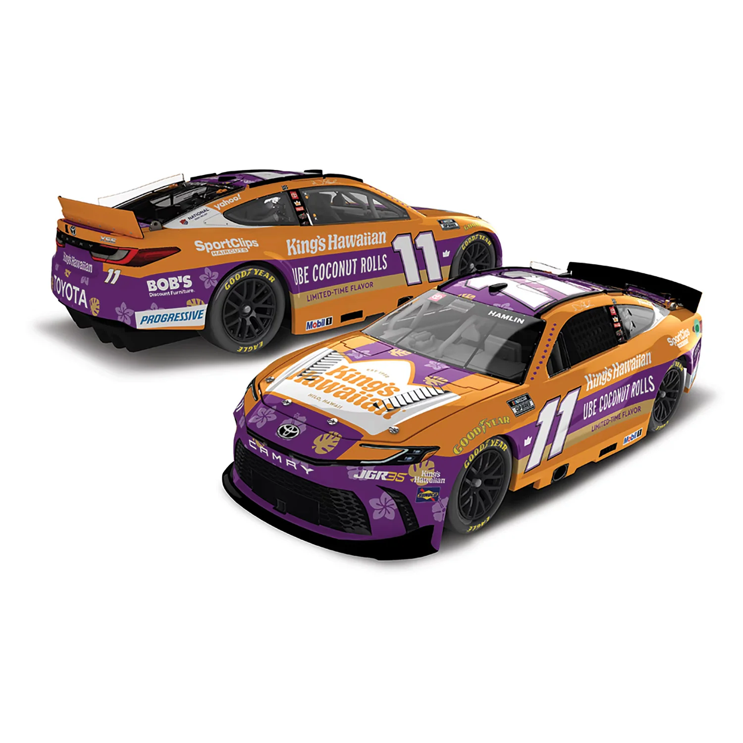 Denny Hamlin King's Hawaiian Ube Coconut Rolls 1:64 2026 Diecast Car Preorder - Currently Projected November