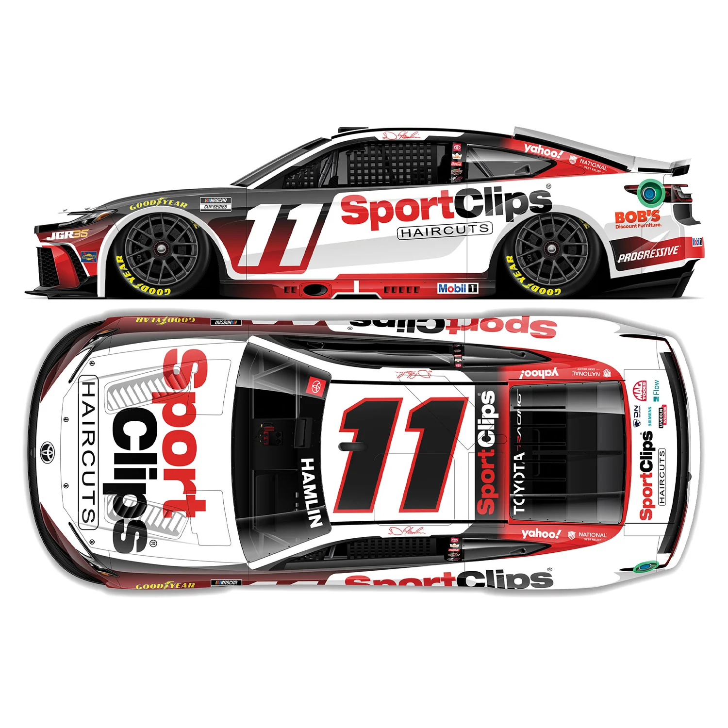 Denny Hamlin Sport Clips 1:64 2026 Diecast Car Preorder - Currently Projected October - Image 2