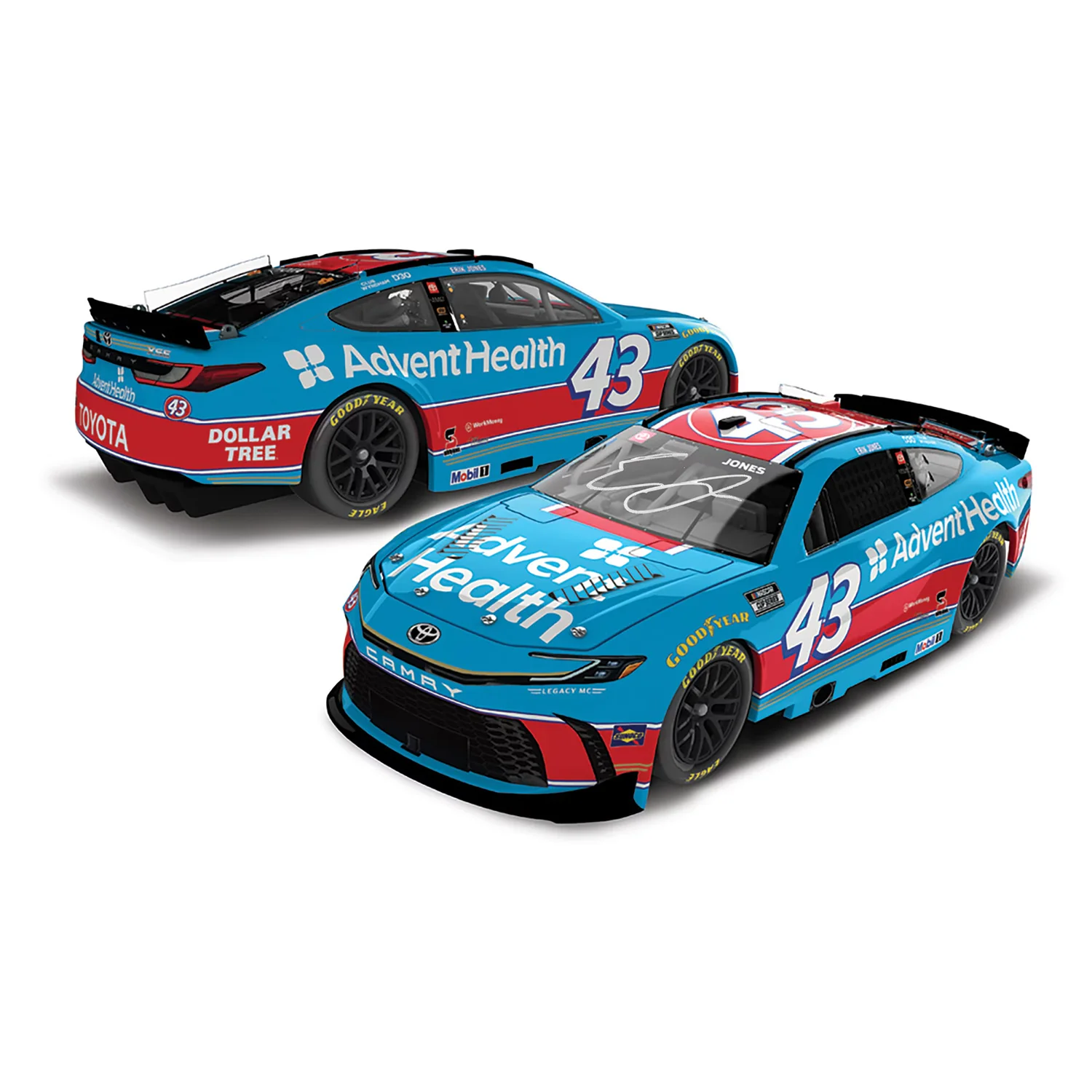 Erik Jones Autographed Darlington Throwback to 1994 Wally Dallenbach 1:24 Standard 2026 Diecast Preorder - Currently Projected October