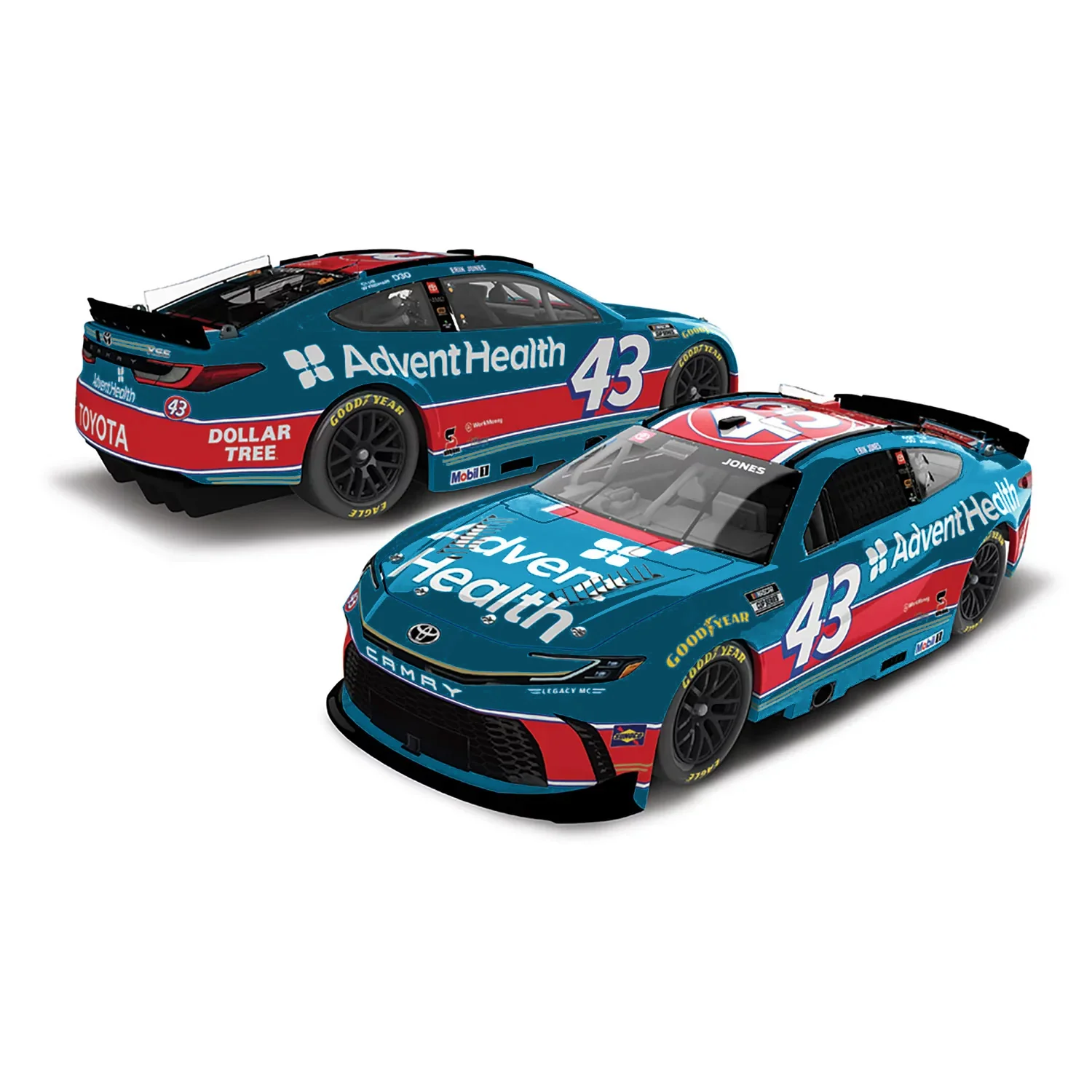 Erik Jones Darlington Throwback to 1994 Wally Dallenbach 1:24 Color Chrome 2026 Diecast Car Preorder - Currently Projected October