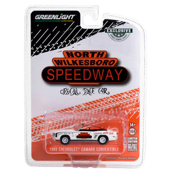 Greenlight 1:64 1969 Chevrolet Camaro - North Wilkesboro Speedway Official Pace Car (Hobby Exclusive)