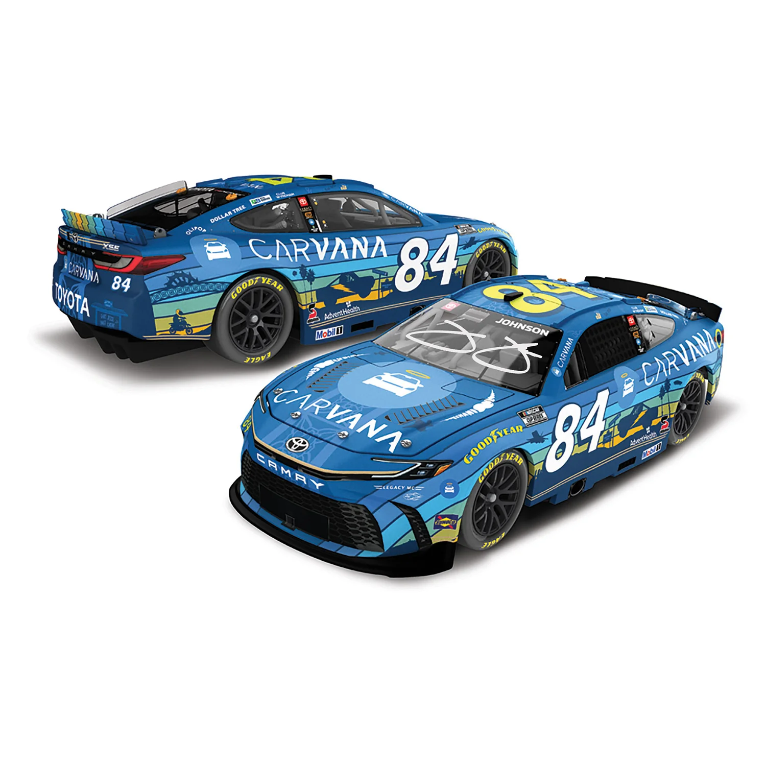 Jimmie Johnson Autographed Race the Base San Diego 1:24 Standard 2026 Diecast Car Preorder - Currently Projected October