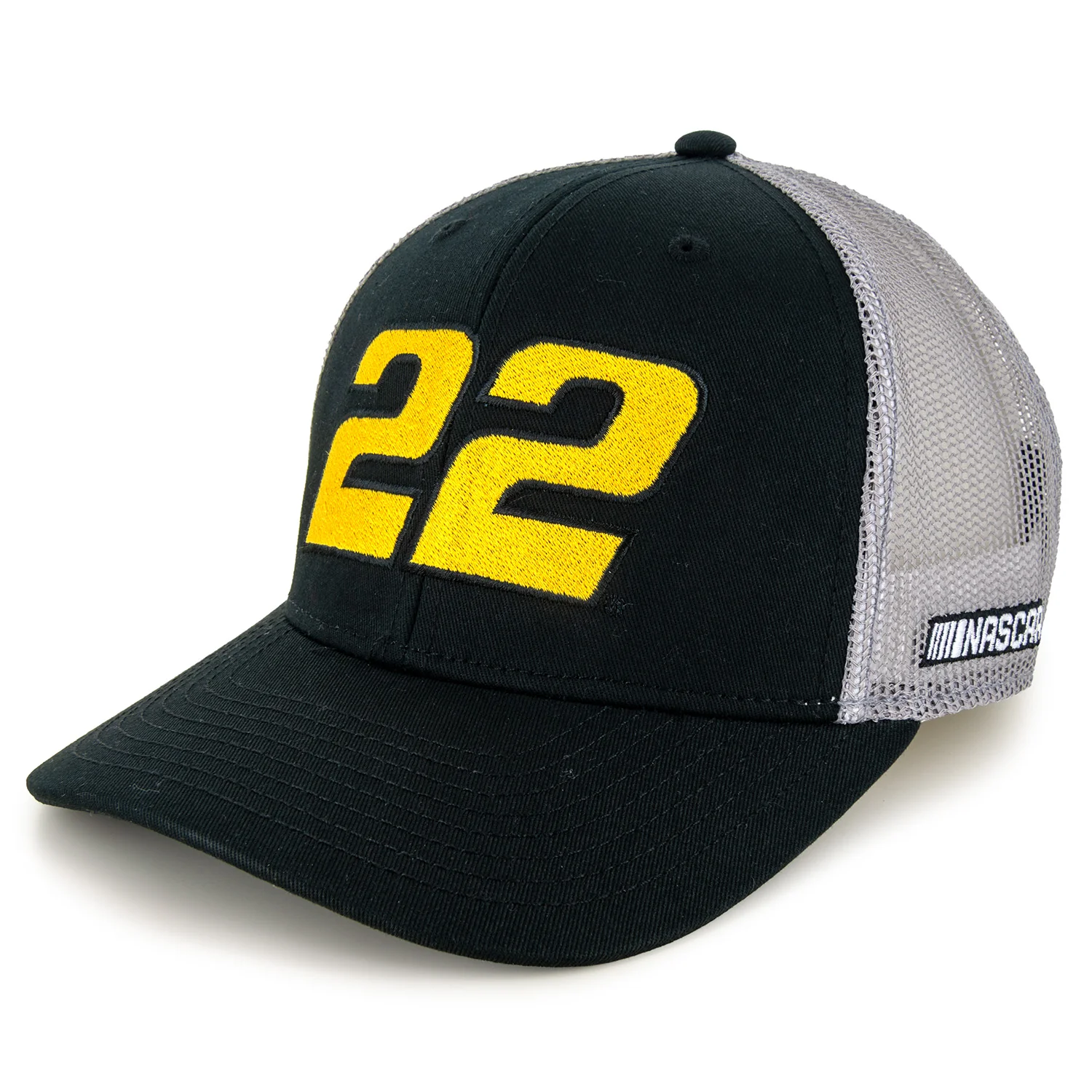 Joey Logano 2026 Big Number #22 Mesh NASCAR The Game Hat Exclusive Black/Gray