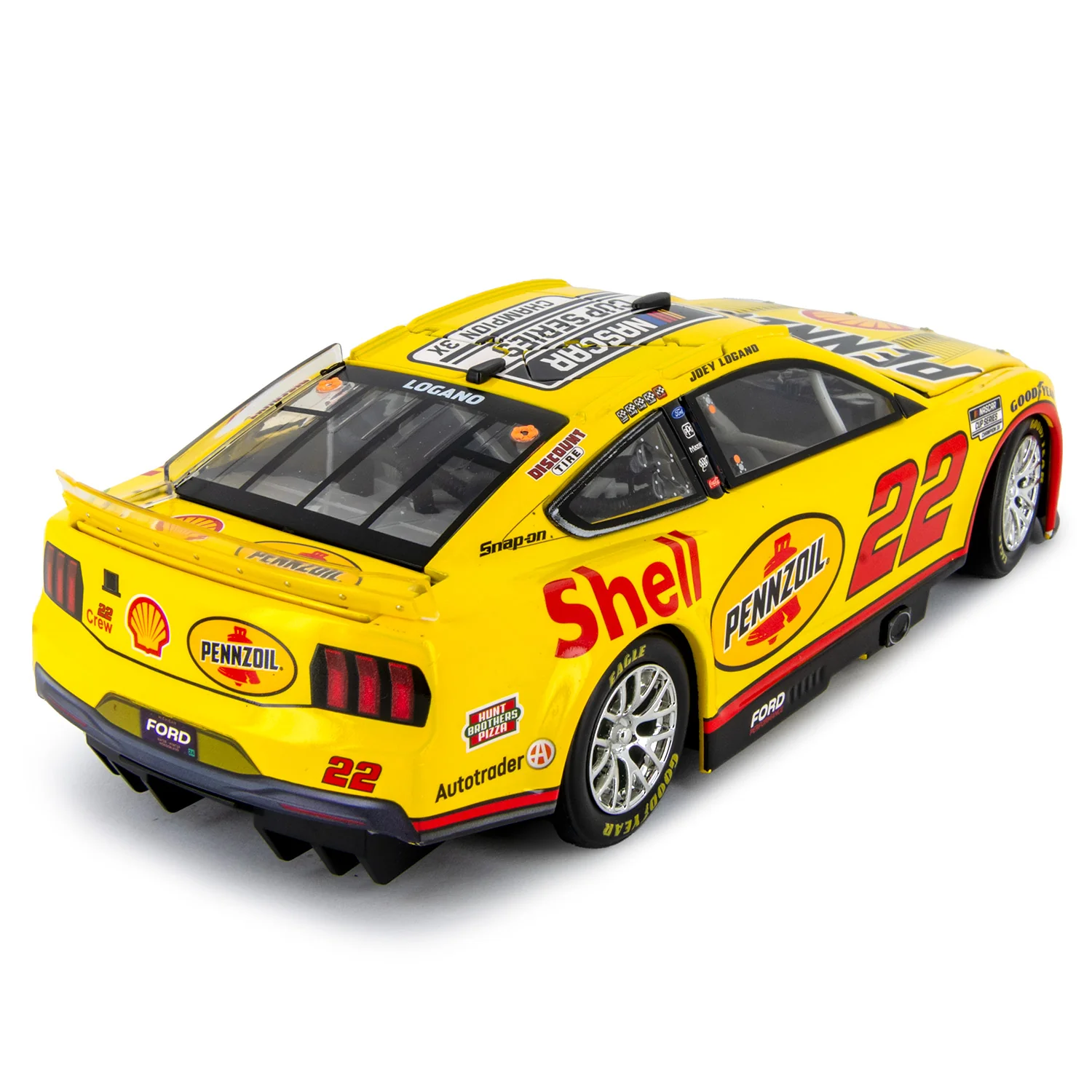 Joey Logano Autographed 3X NASCAR Champion 1:24 Standard 2024 Diecast Car Preorder - Currently Projected November - Image 2
