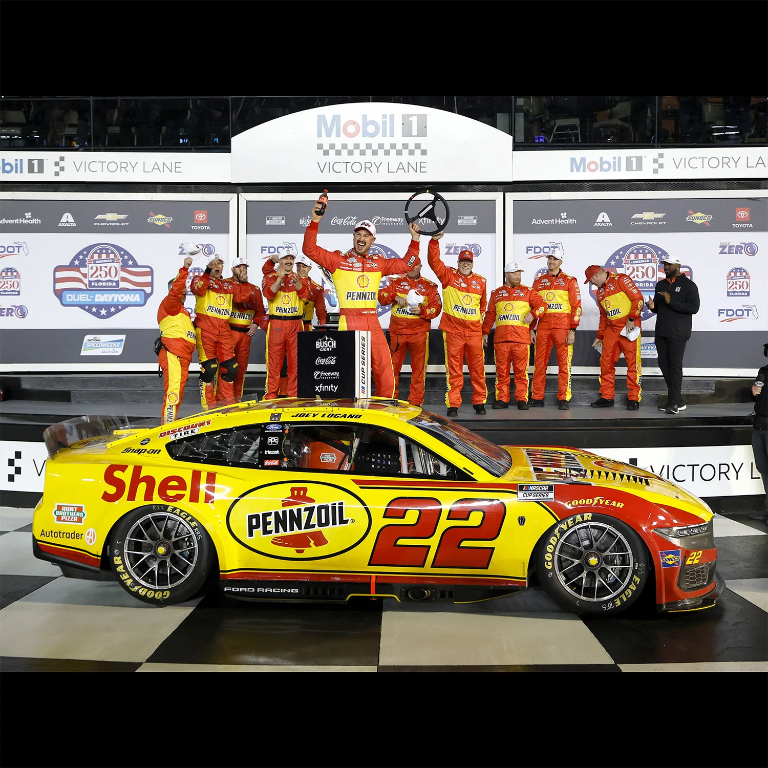 Joey Logano Daytona Duel 1 Race Win 1:64 Standard 2026 Diecast Chassis Car Preorder - Currently Projected September - Image 2