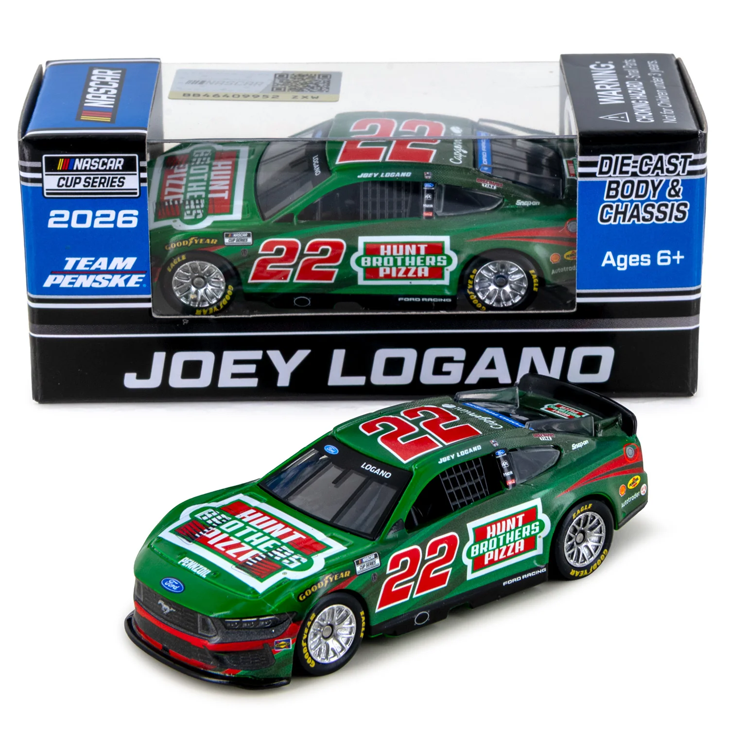 Joey Logano Hunt Brothers Pizza Green 1:64 2026 Diecast Car