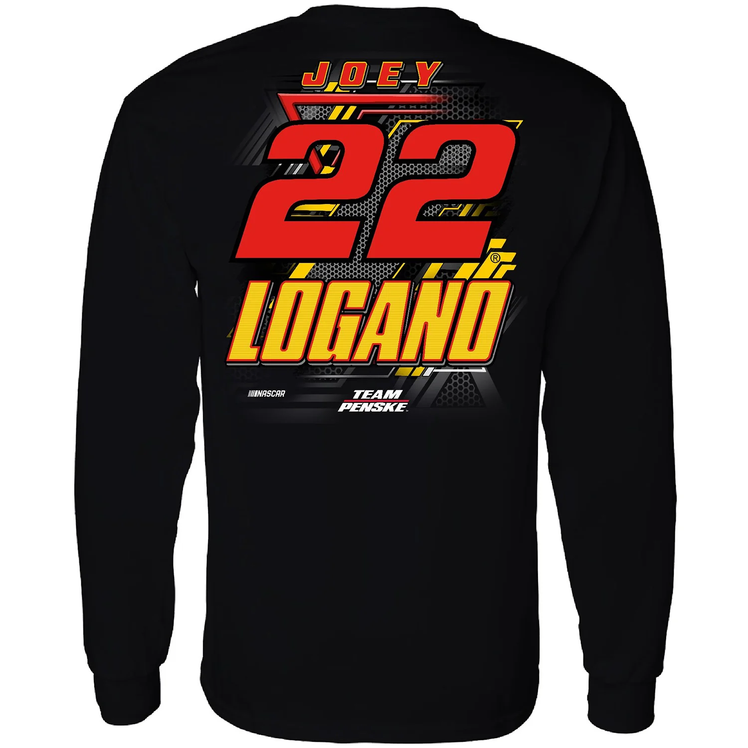 Joey Logano Long Sleeve Shell Pennzoil #22 Car T-Shirt Black - Image 3