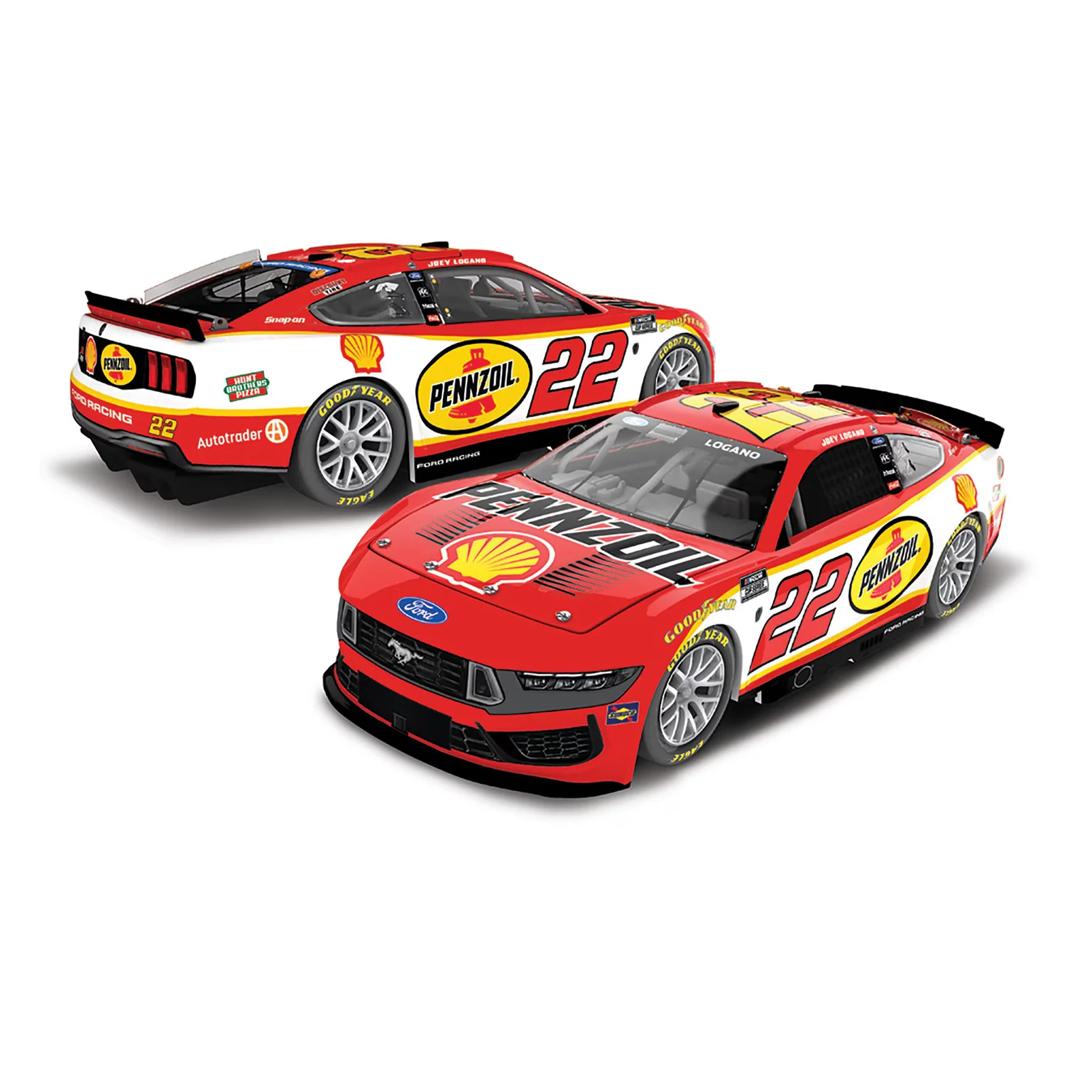 Joey Logano Special Shell-Pennzoil 1:24 Color Chrome 2026 Diecast Car Preorder - Currently Projected October