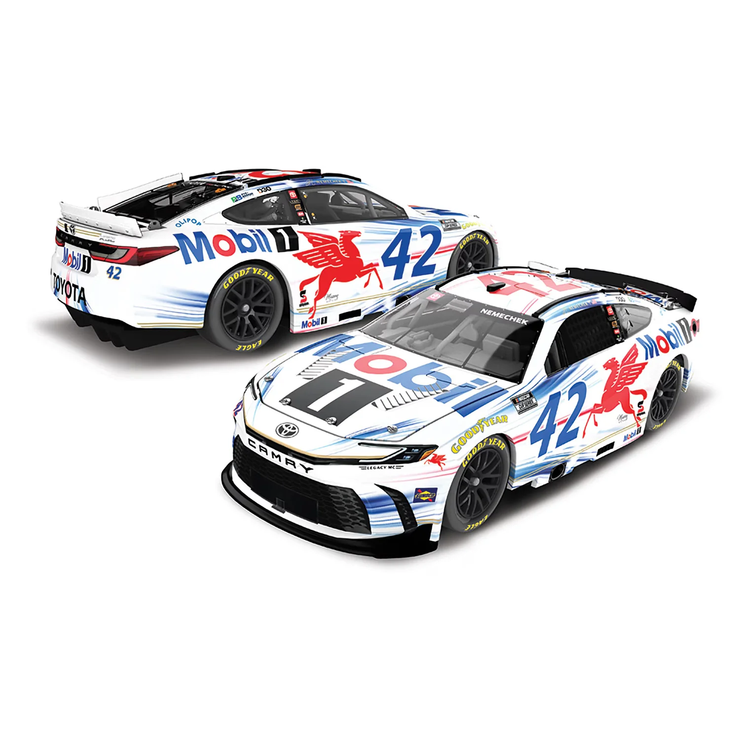 John Hunter Nemechek Mobil 1 1:24 Standard 2026 Diecast Car Preorder - Currently Projected November