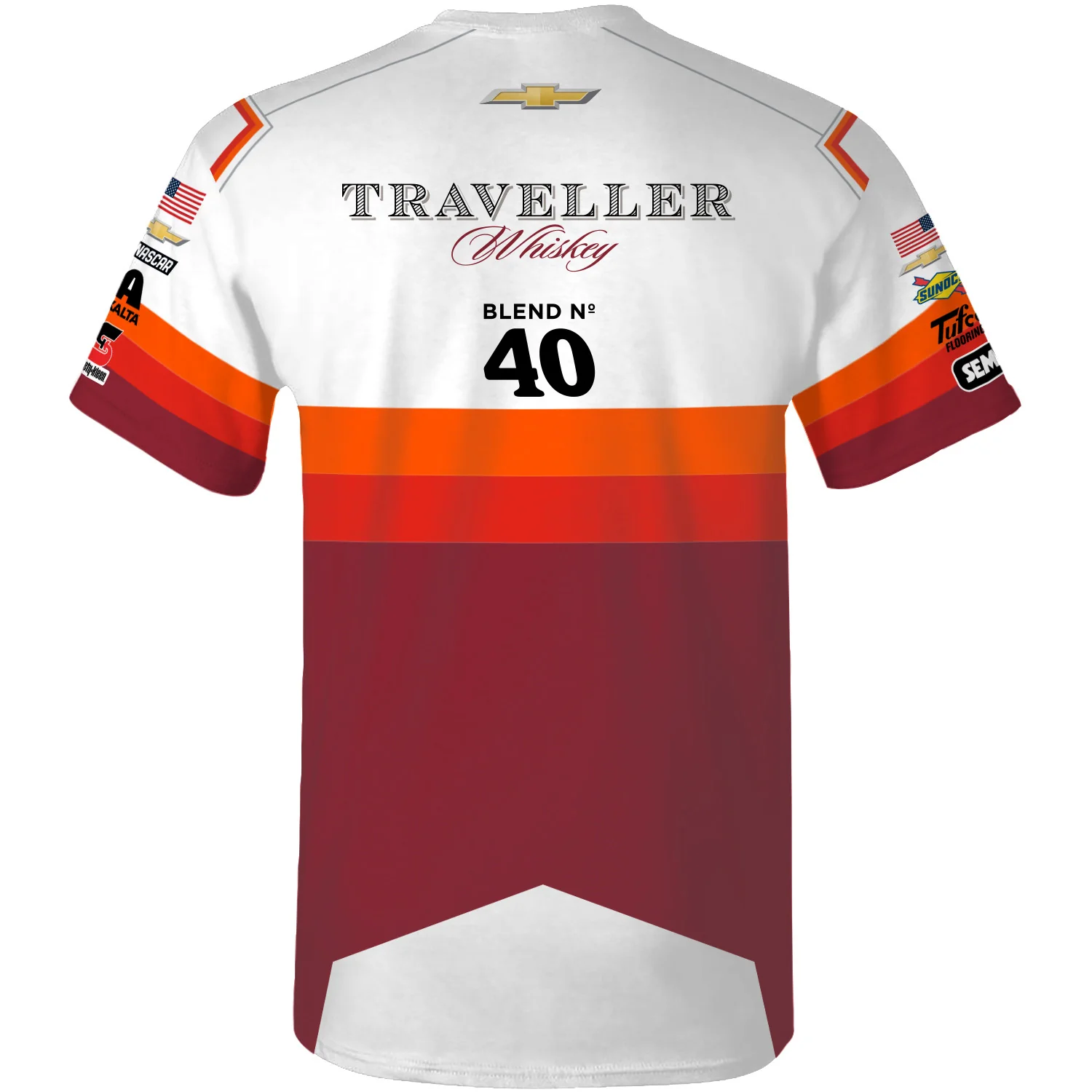 Justin Allgaier 2026 JR Motorsports Cup Series Traveller Whiskey Sublimated Uniform Pit Crew T-Shirt - Image 3