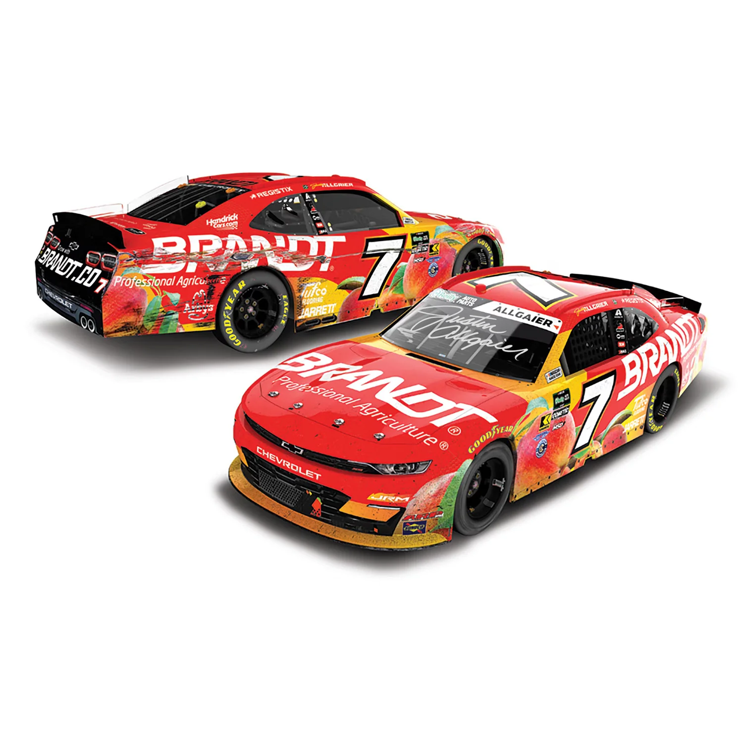 Justin Allgaier Autographed Darlington Race Win 1:24 Standard 2026 Diecast Car Preorder - Currently Projected October