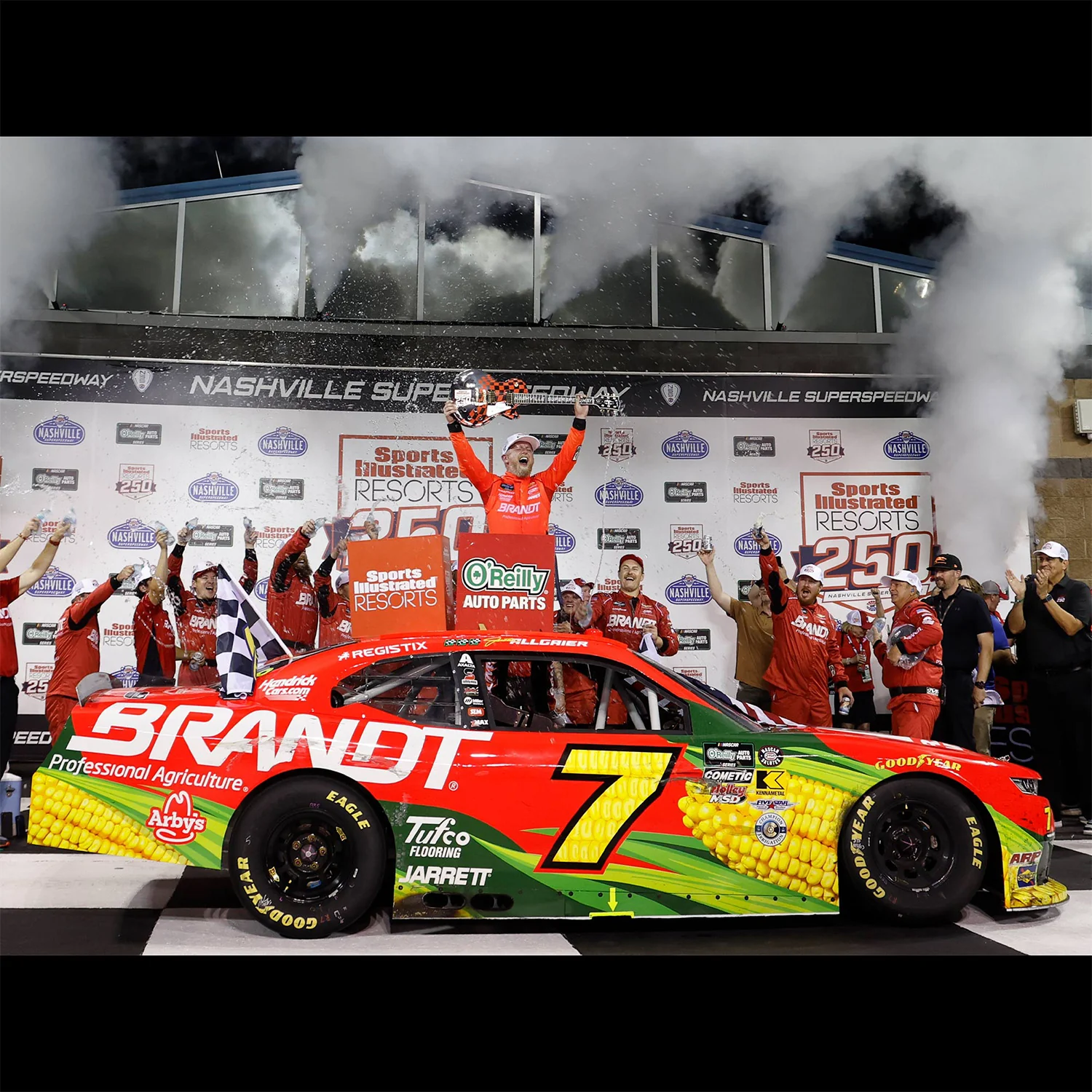 Justin Allgaier Nashville Race Win 1:64 2026 Diecast Car Preorder - Currently Projected December
