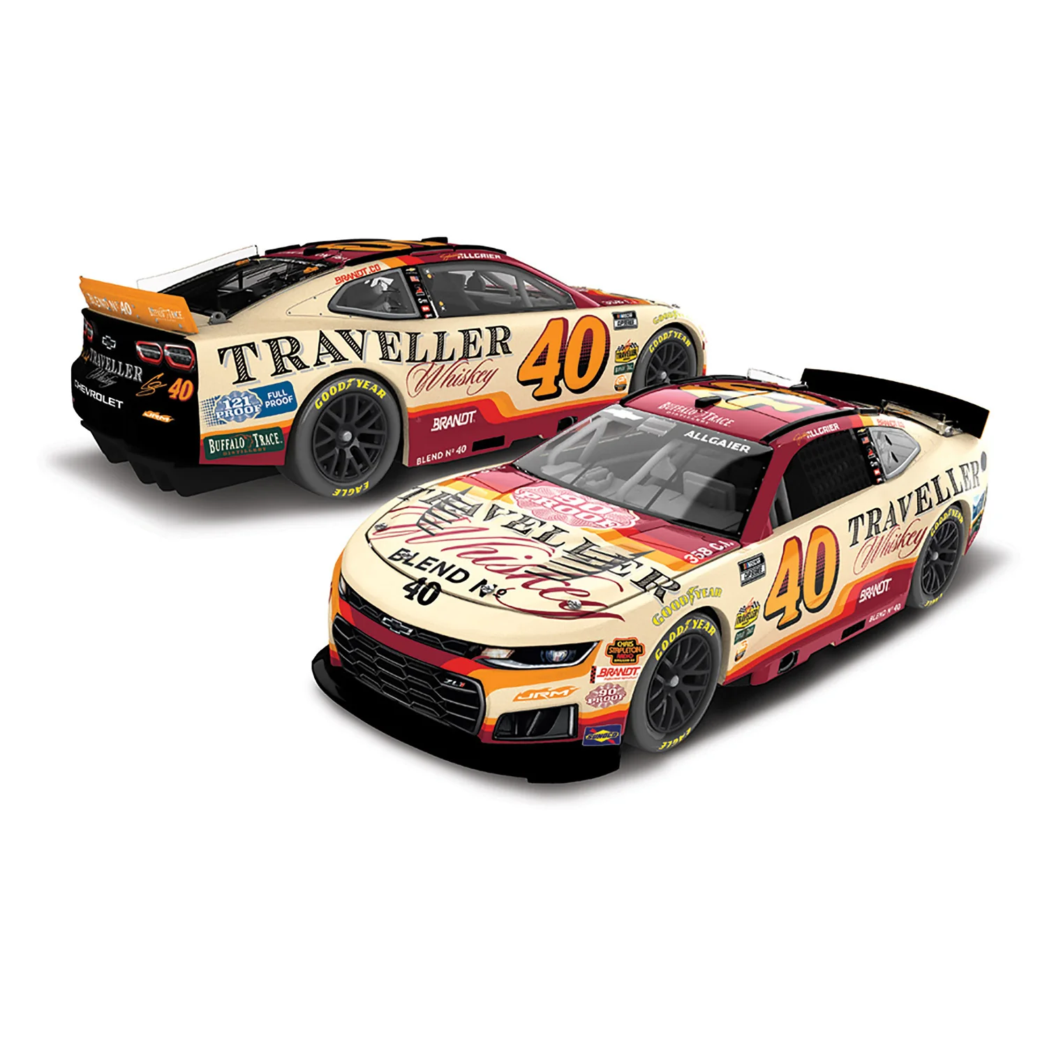 Justin Allgaier Traveller Whiskey 1:24 Standard 2026 Diecast Car